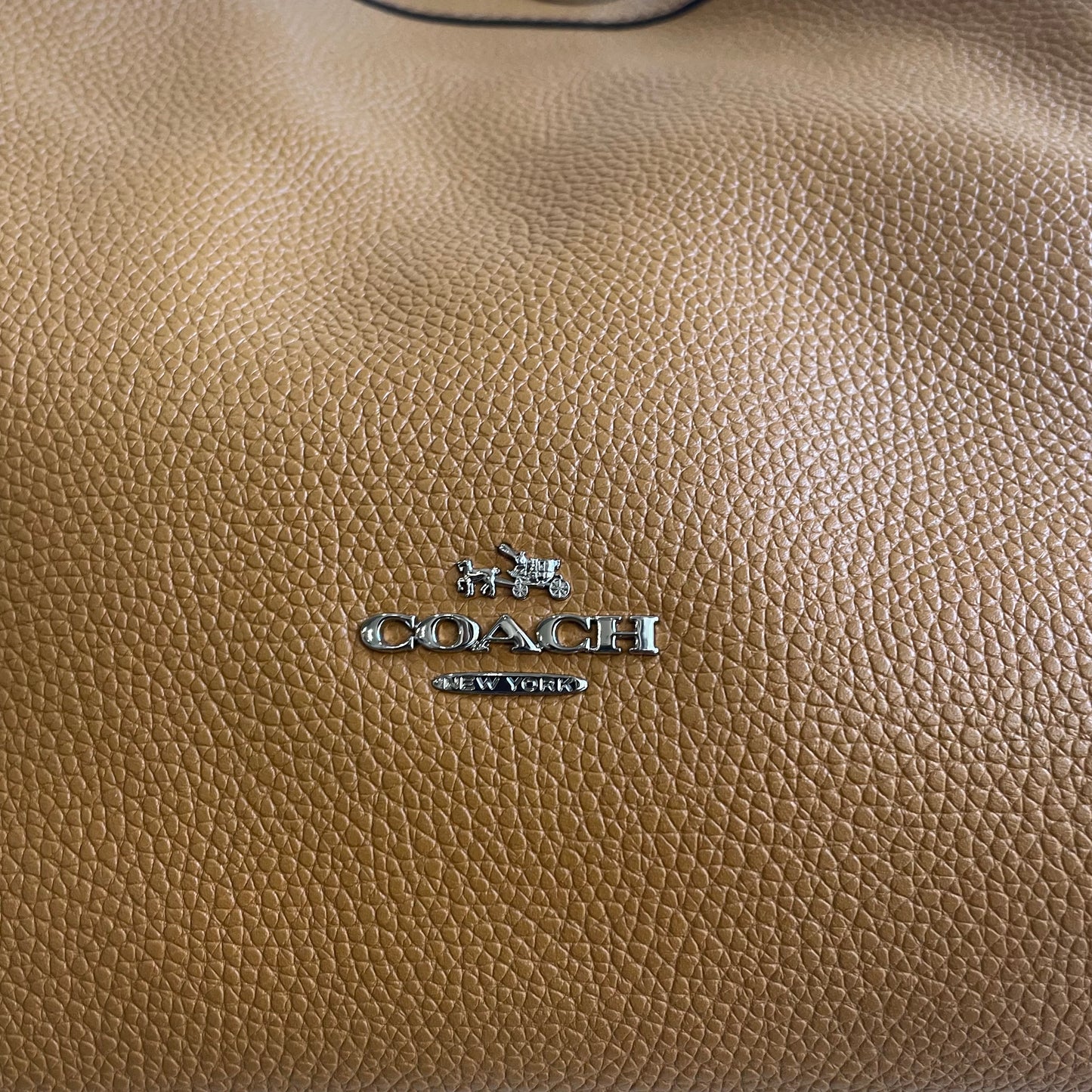 Coach Edie Pebble Leather Turnlock Shoulder Bag (Brand New)