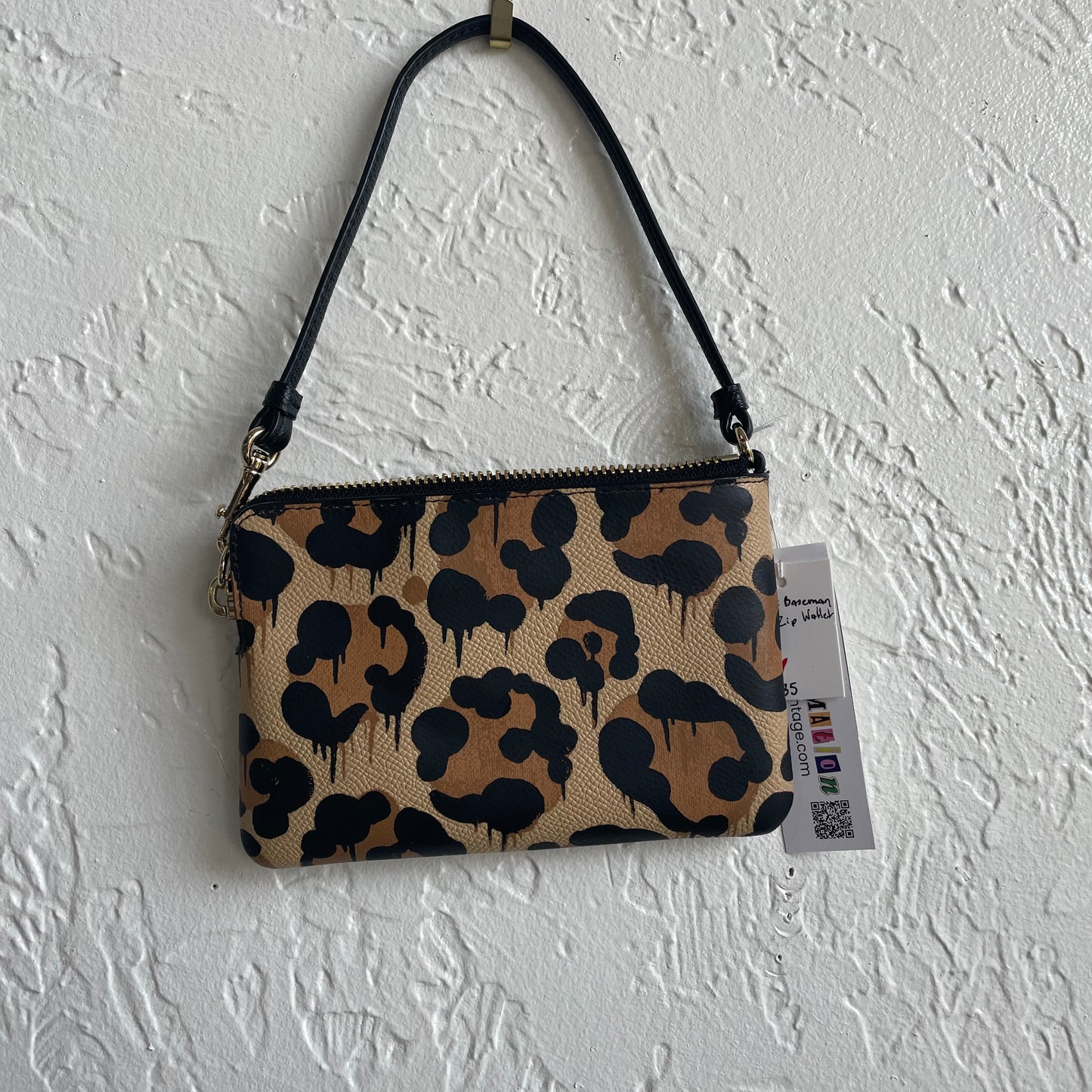 Coach x Baseman Corner Zip Wallet in Wild Beast Print