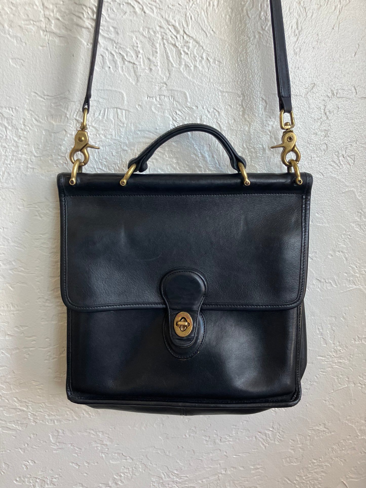 Vintage Coach Leather Crossbody Shoulder Bag, Classic Willis
