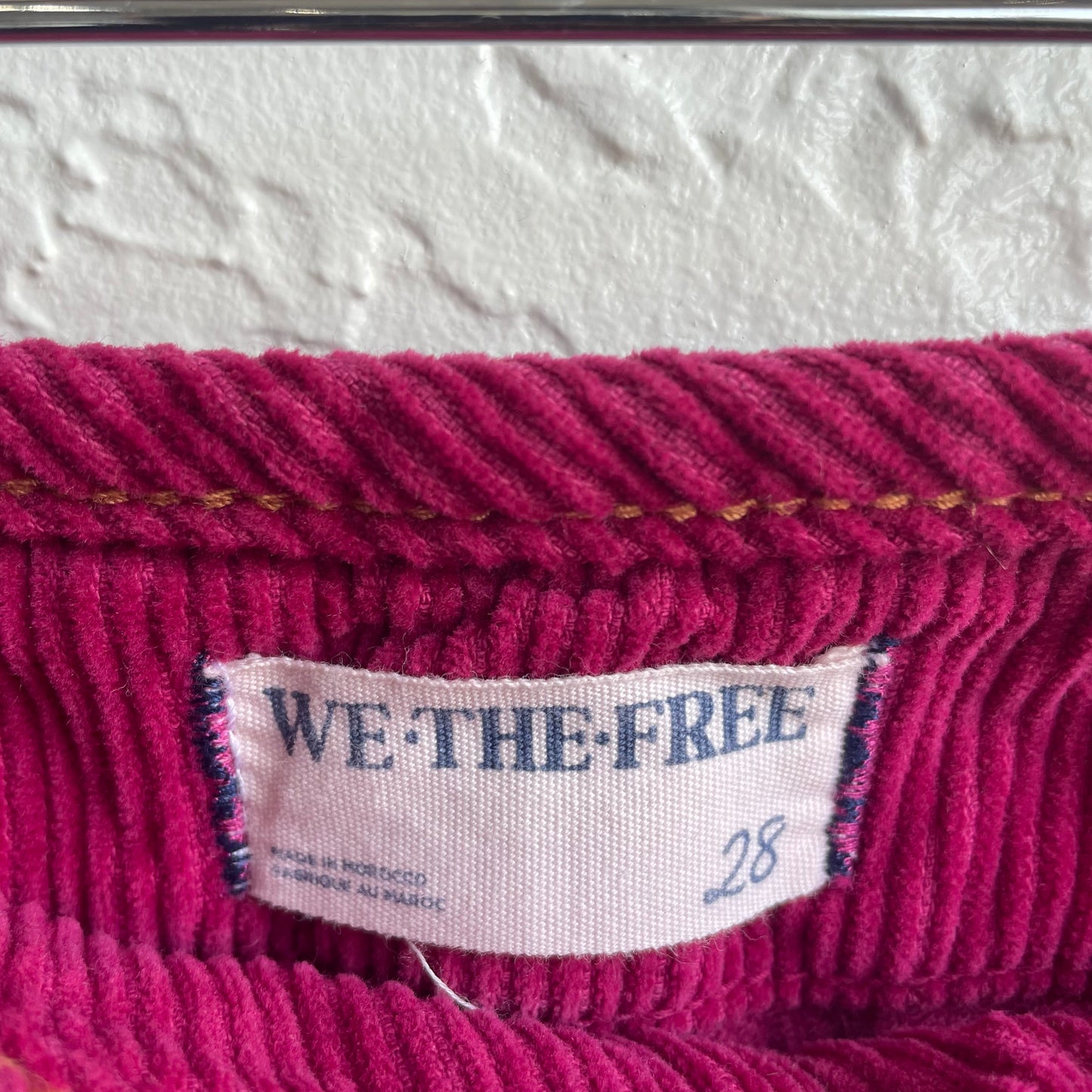 Free People Wide Leg Corduroy Pants | Size 28