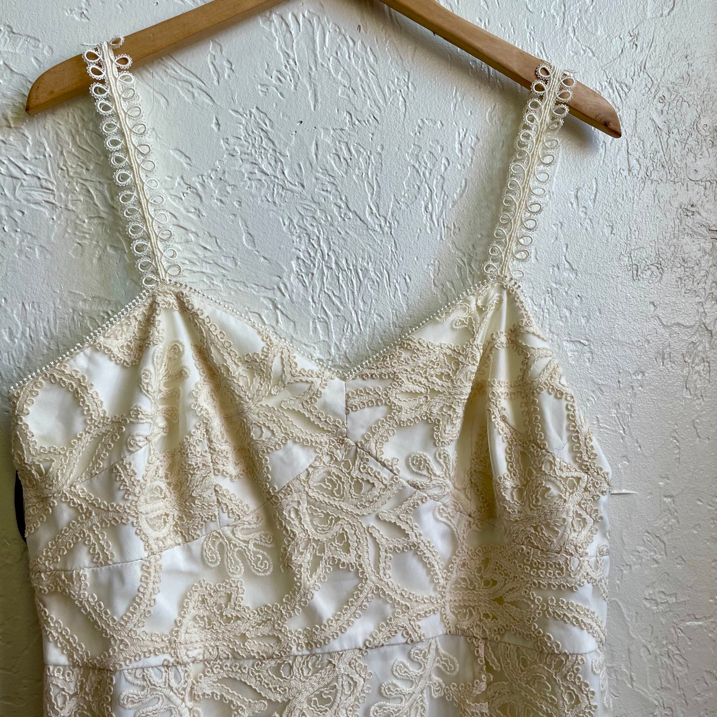 Beige Ruffle Long Dress | XL