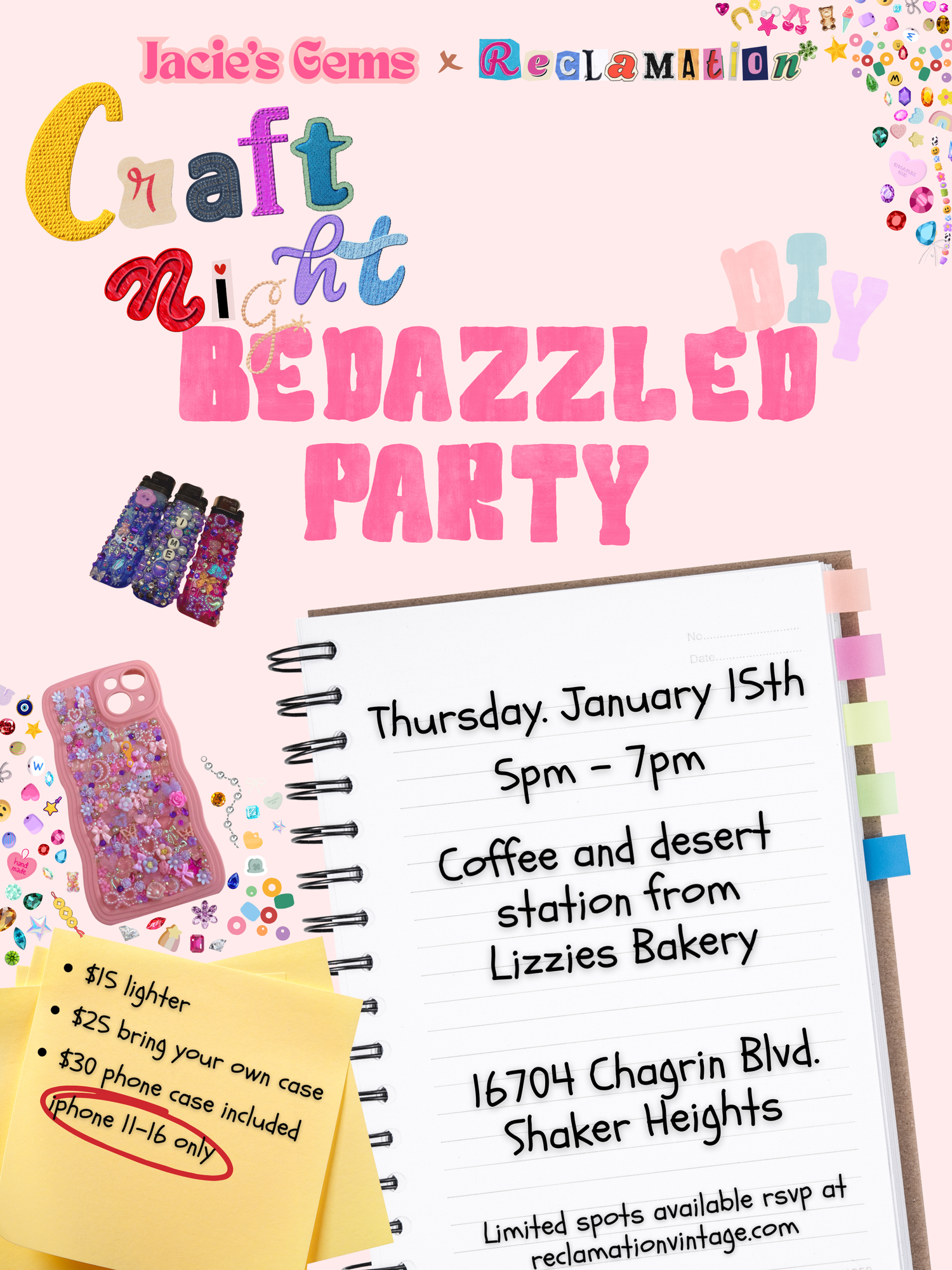 Craft Night: DIY Bedazzle Party