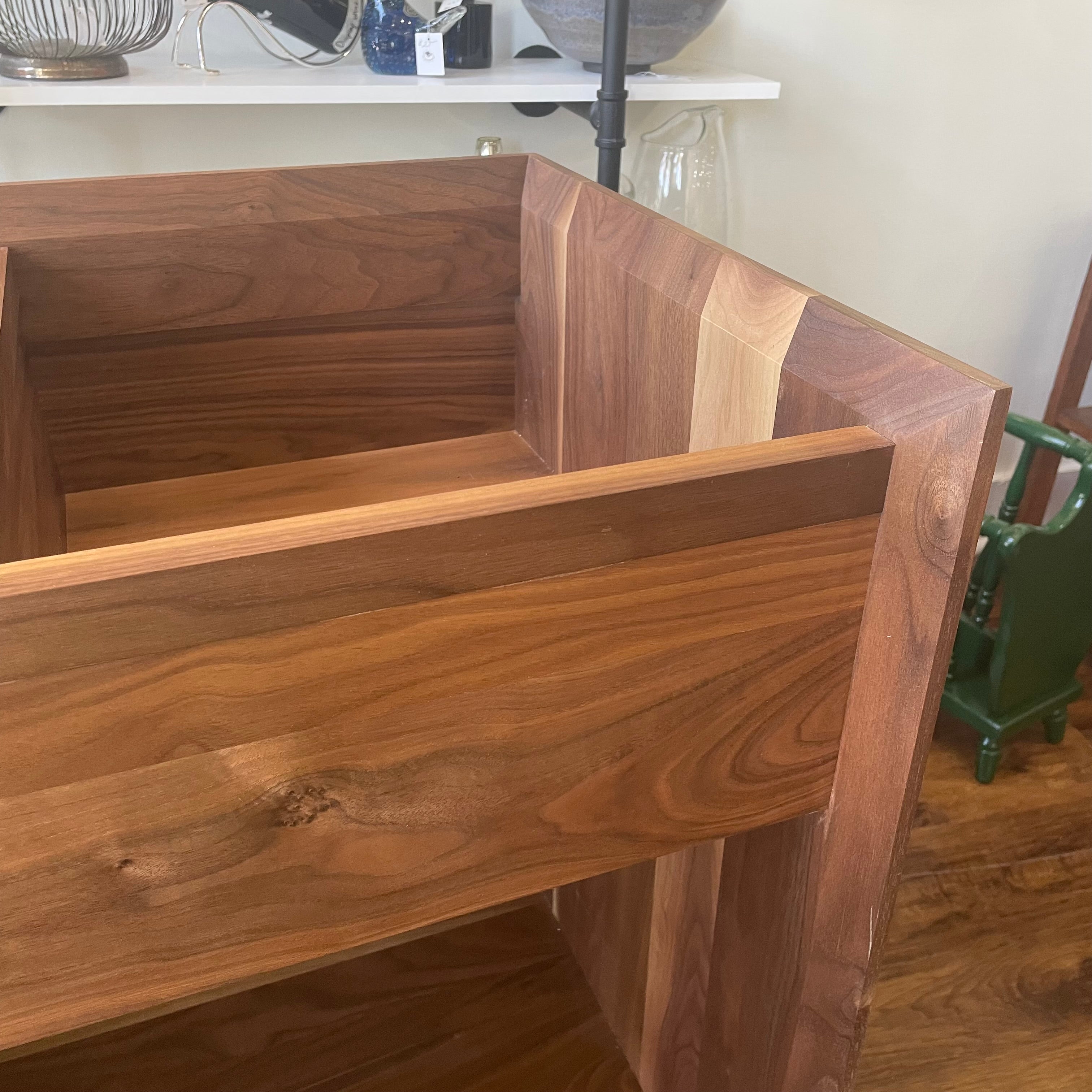 Handmade Walnut Vinyl Record Stand
