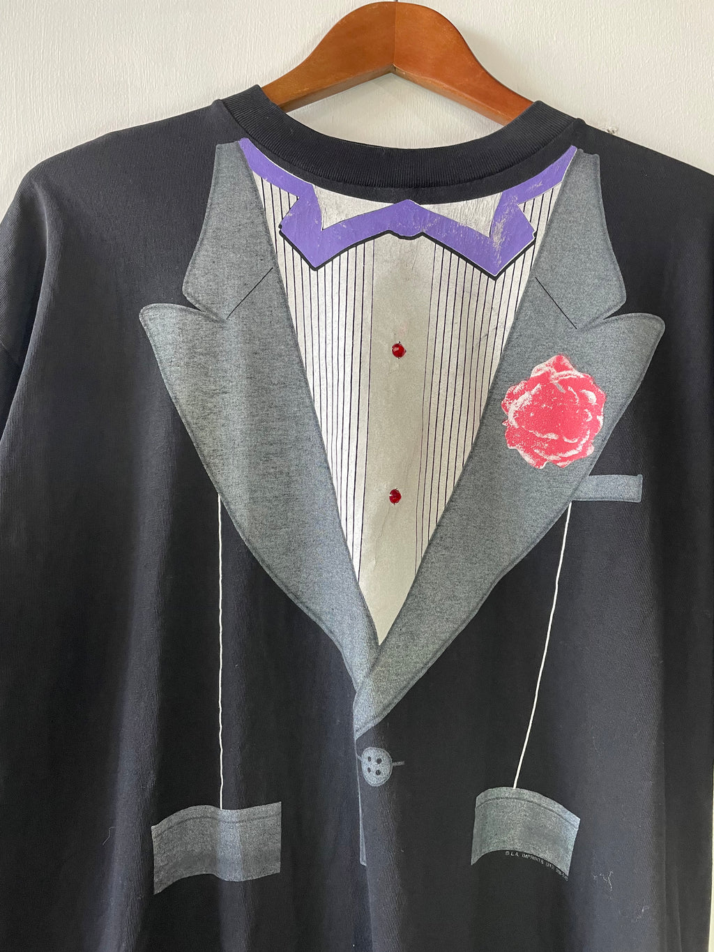 1980's Printed Tuxedo T-Shirt | XL
