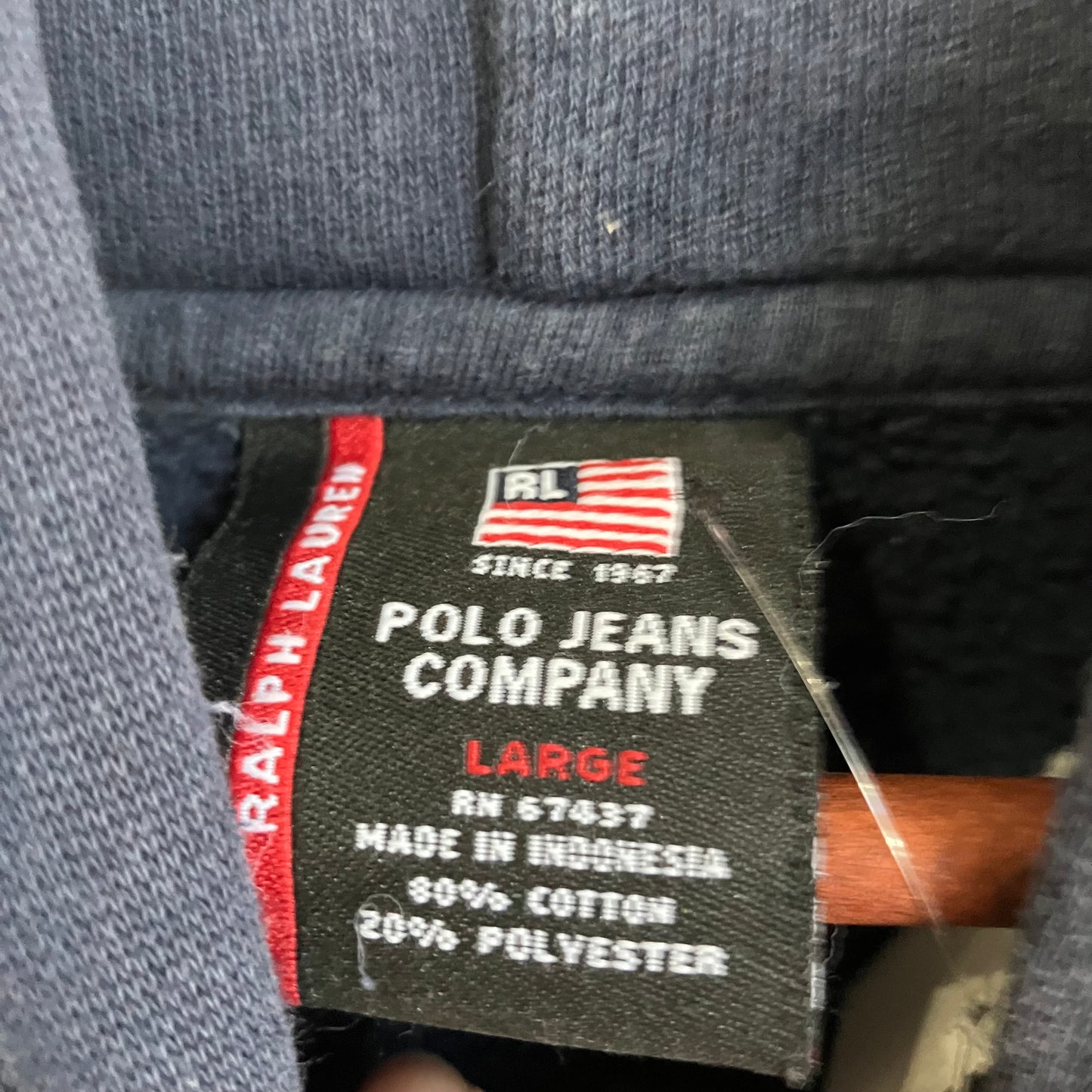 90s Ralph Lauren Polo Jean Hoodie Sweatshirt | Large