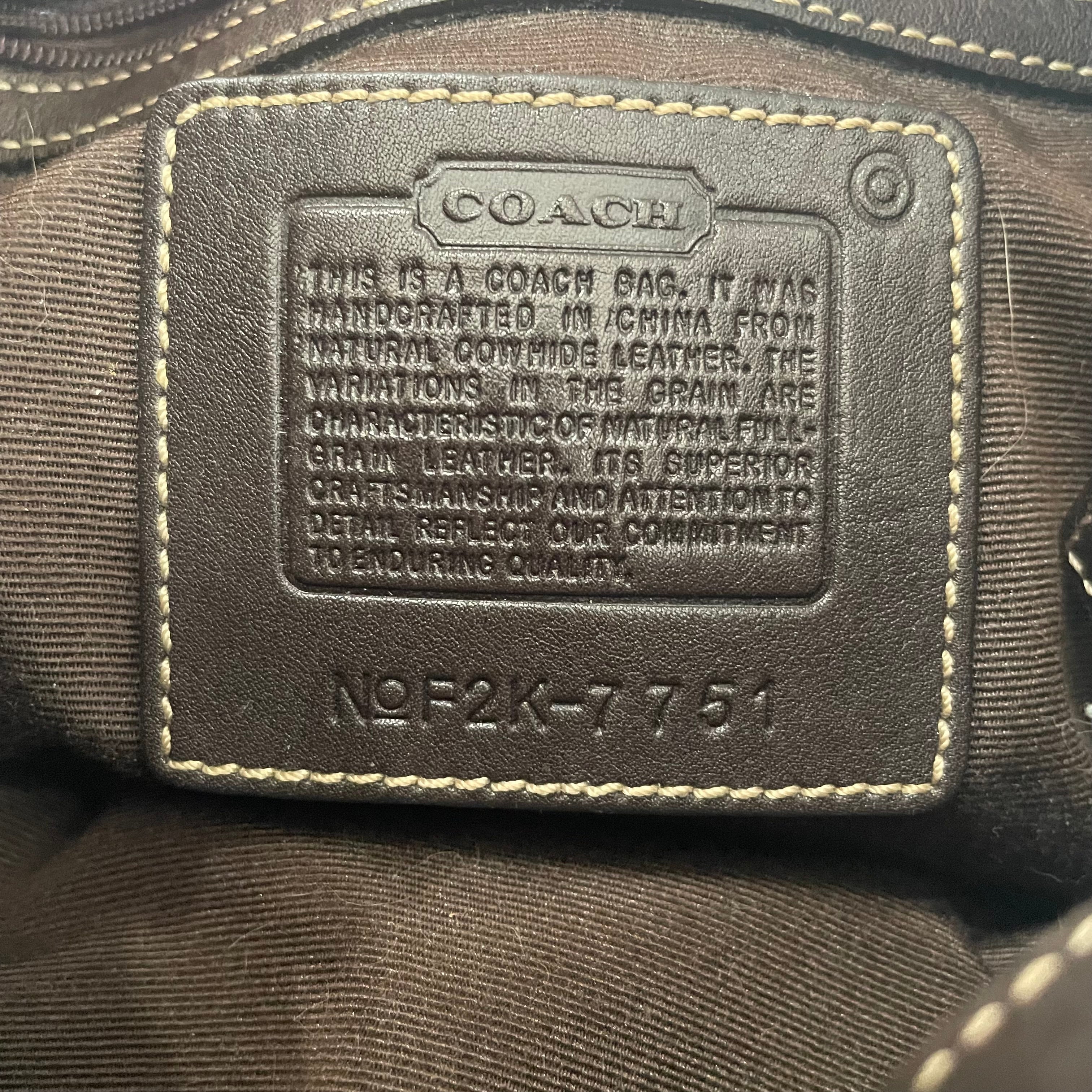 Coach 2002 Brown Clip Hobo Shoulder Bag #7751