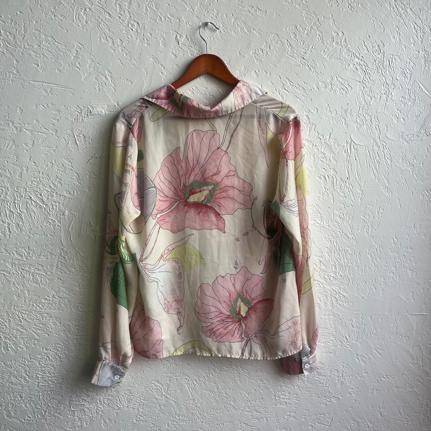 Multicolor Pink Floral Blouse | XL