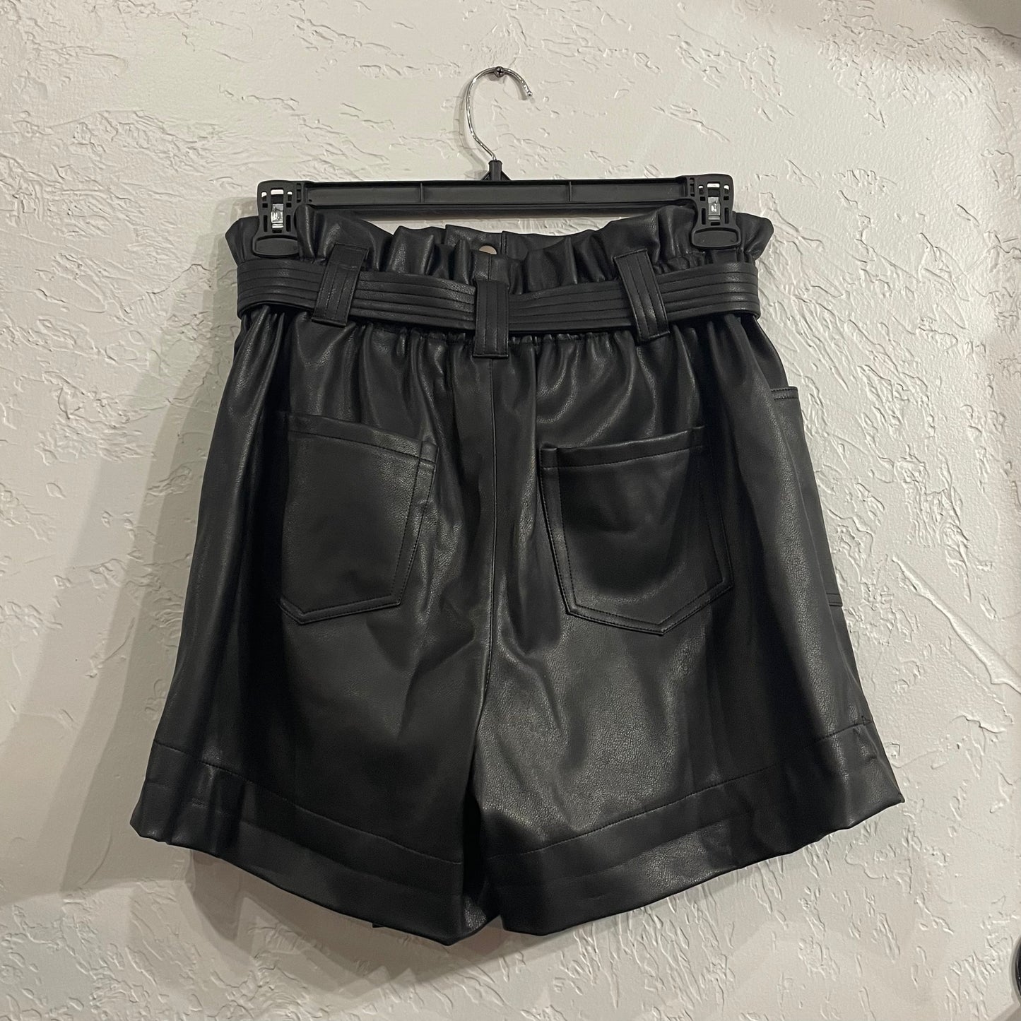 Faux Leather Calvin Klein Shorts • Medium