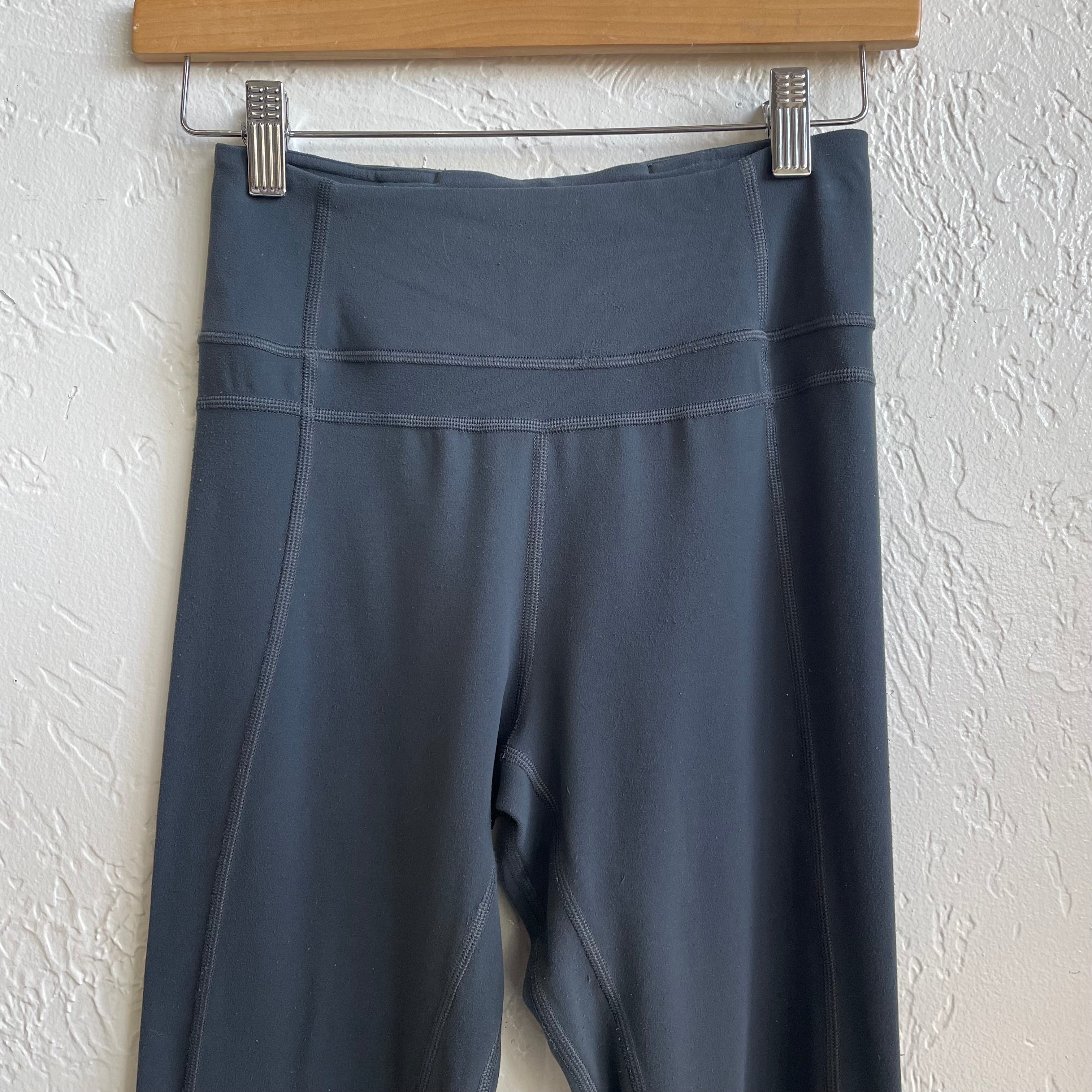 Lululemon Mid Rise Capri Leggings Graphite Grey | Small