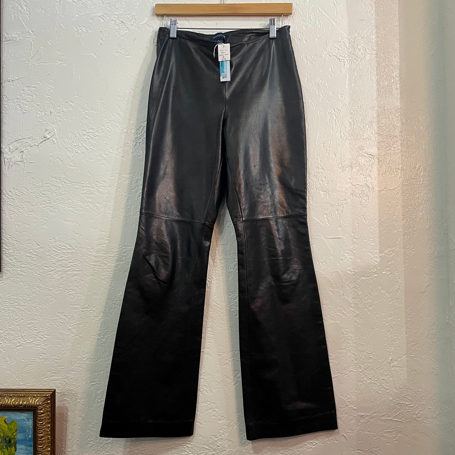 Ann Taylor Y2K Leather Bootcut Pants | Size 4