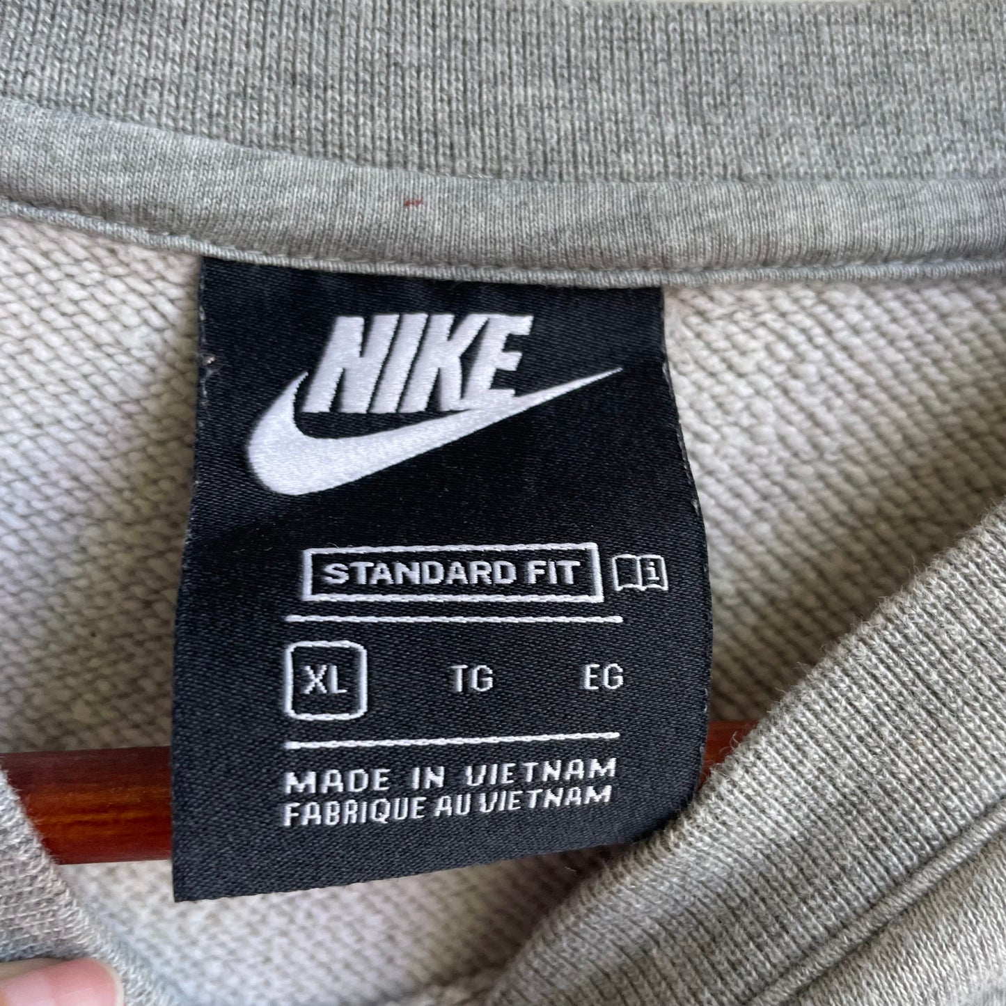 Grey Nike Crew Neck Sweatshirt | X Large