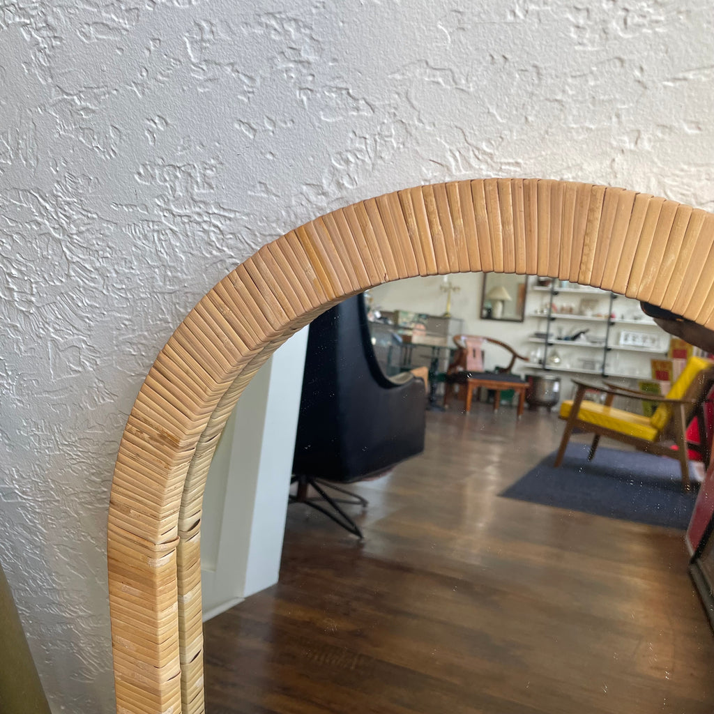 Rattan Arched Wall Mirror 20 x 30