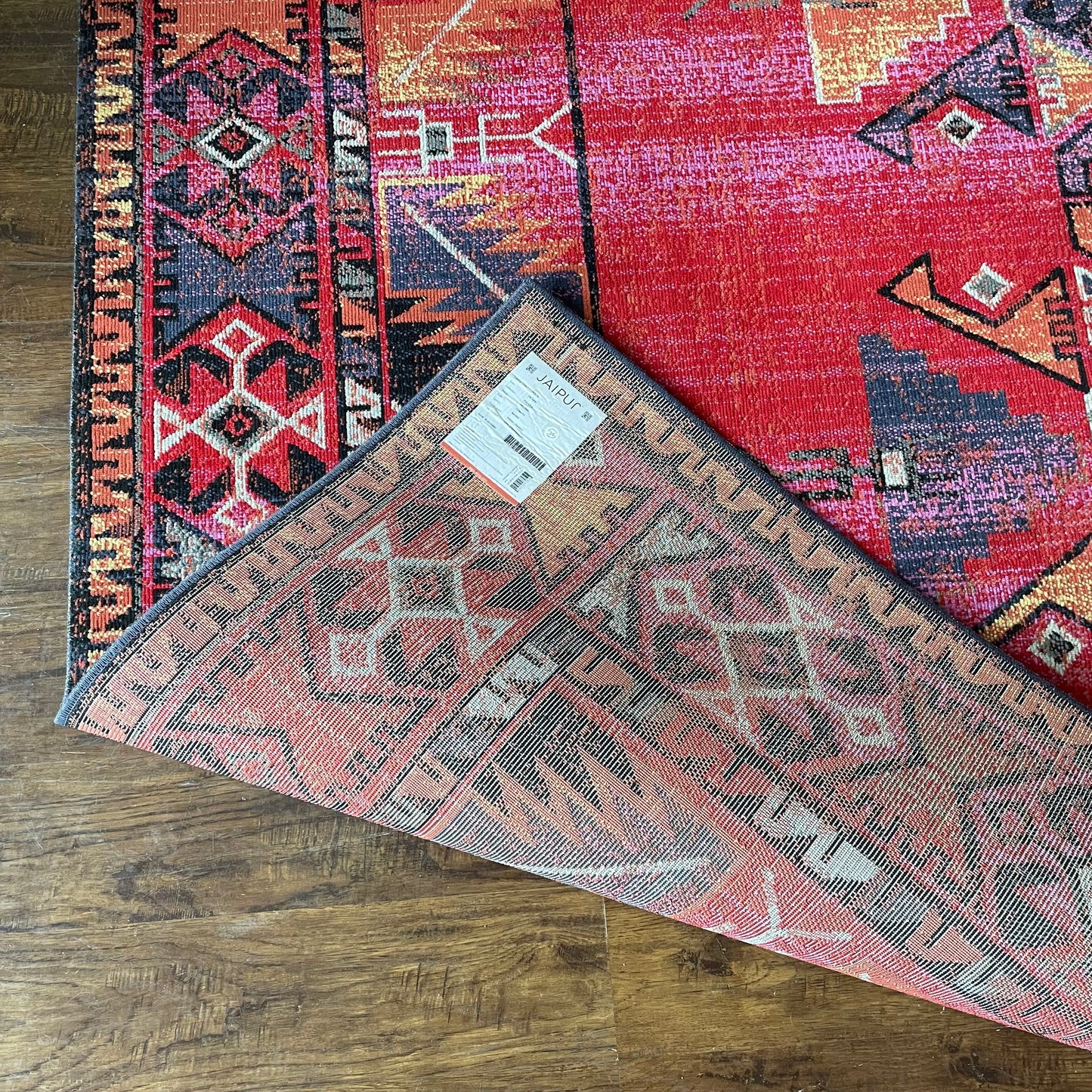 Jaipur Poloma Indoor/Outdoor Tribal Red Area Rug 7' 6" x 9' 6"