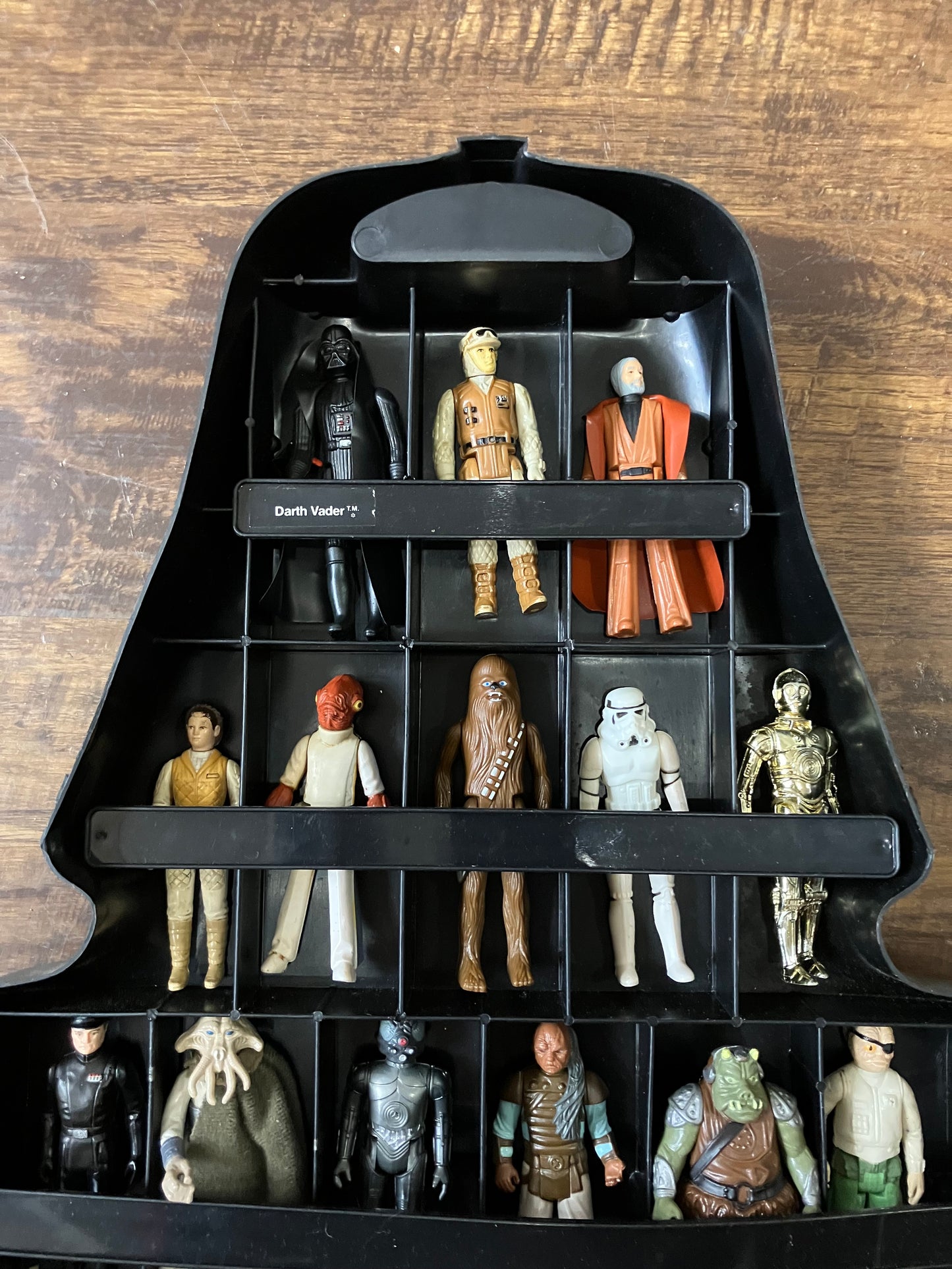 Vintage Star Wars 1977 Dark Vader Empire Accessory Storage 28 Figures