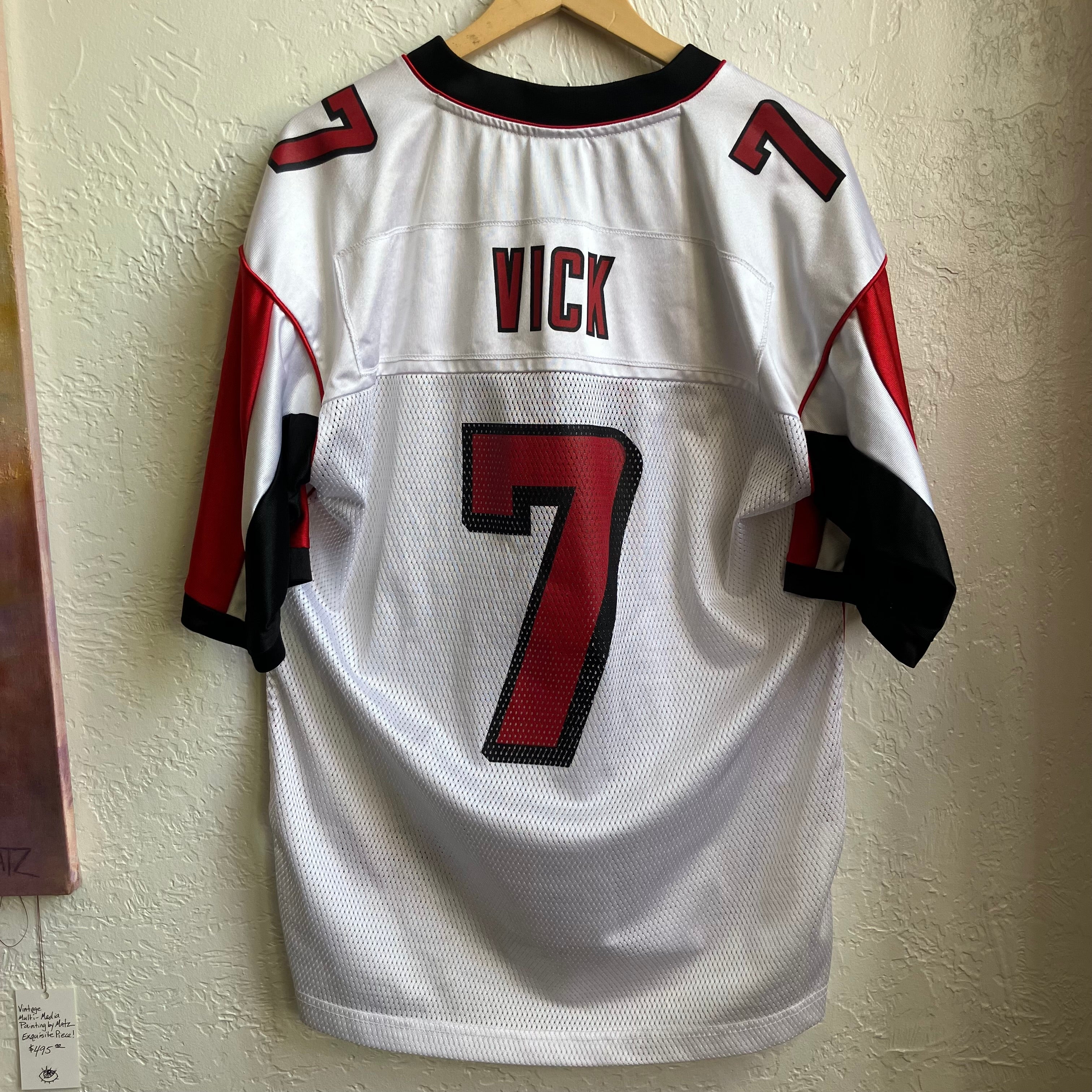 White Michael Vick Falcons Jersey | Size M