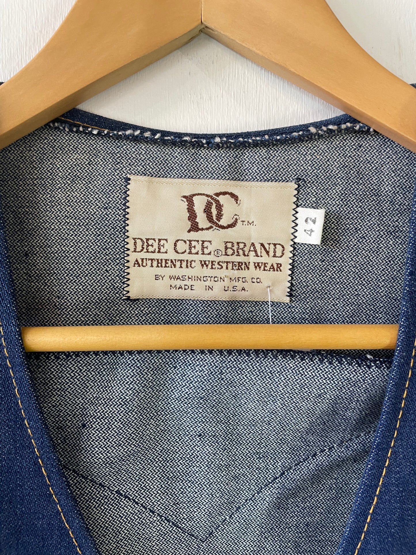 70s Western Denim Vest