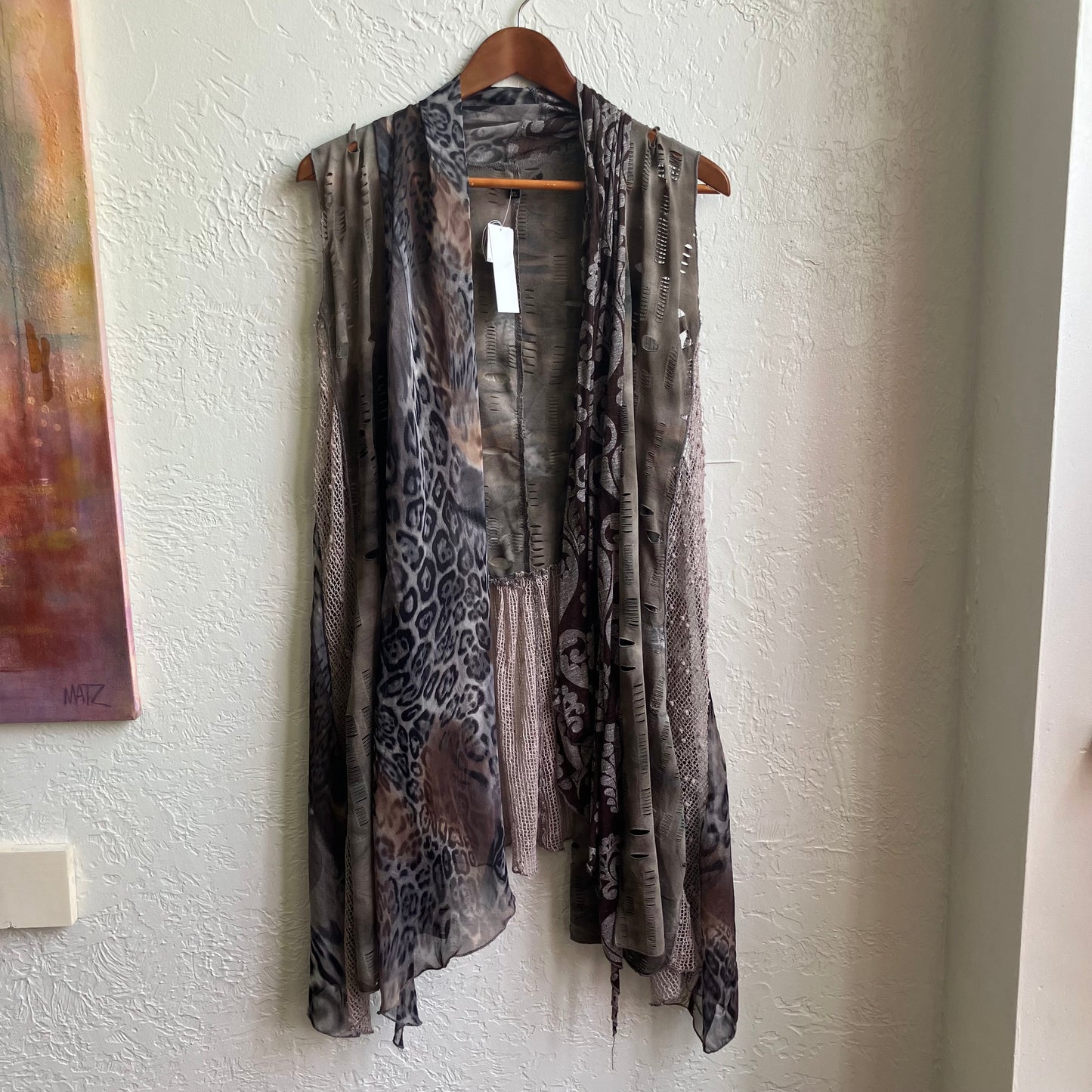 Patchwork Multi Print Cardigan | XL