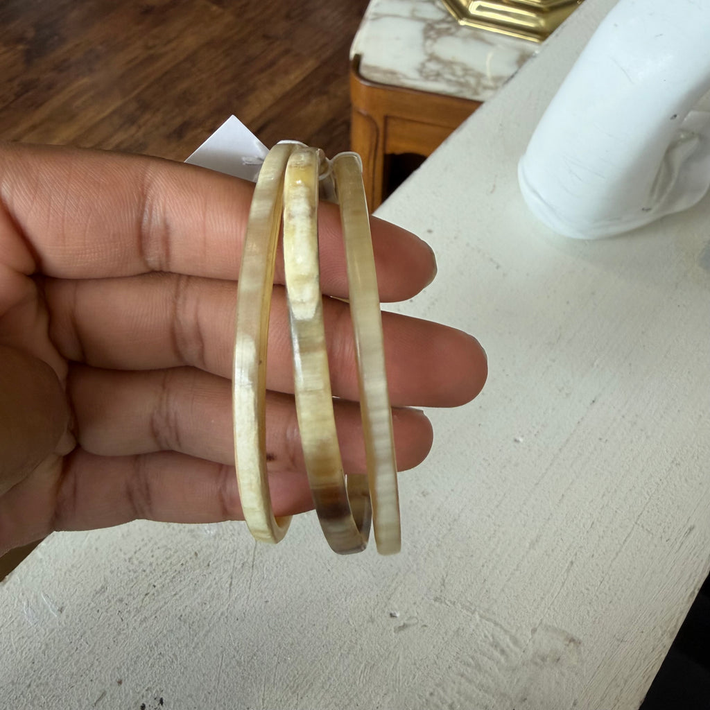 Buffalo Horn Bangle Set of 3