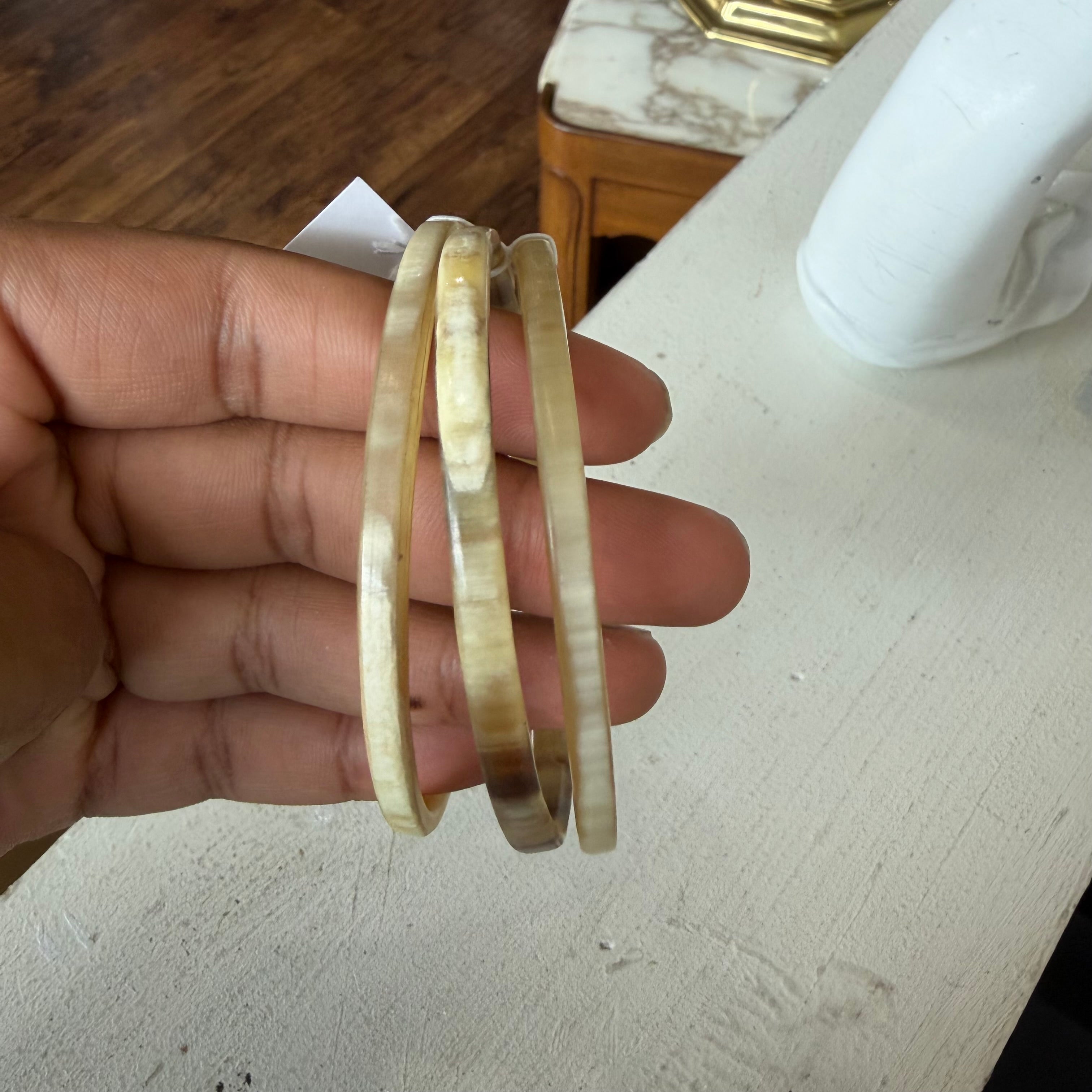 Buffalo Horn Bangle Set of 3
