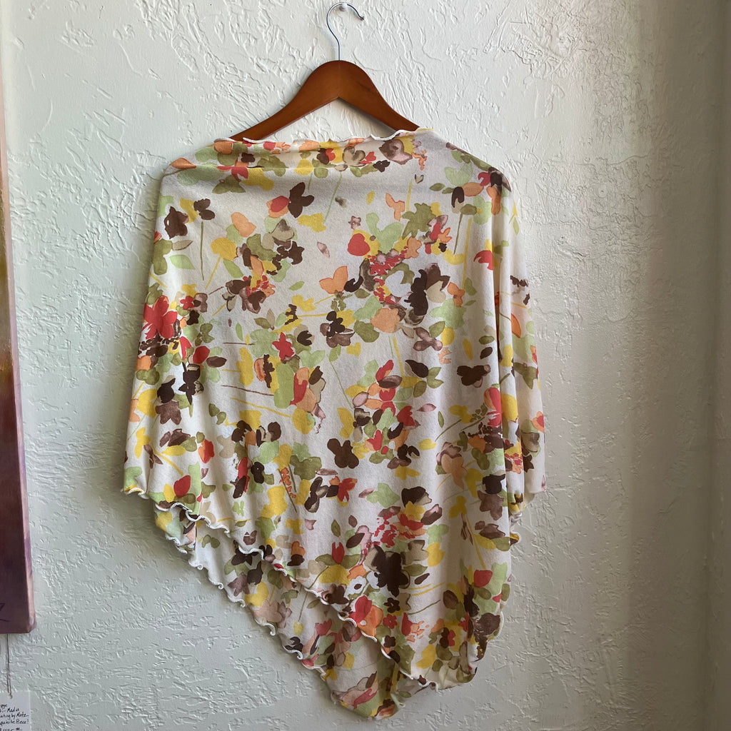 Floral Vintage Poncho | XL