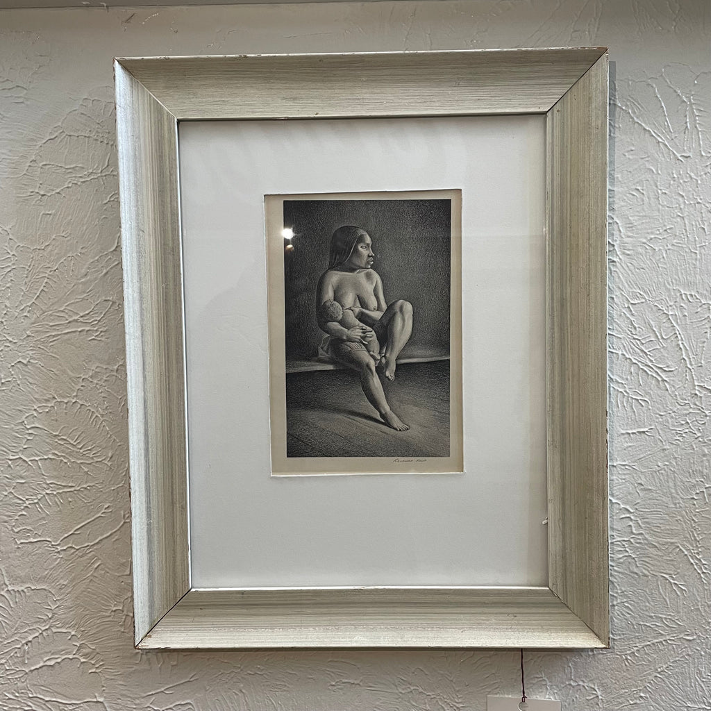 Rockwell Kent 1934 Greenland Mother, Nursing Child Signed Lithograph  13" x 16"