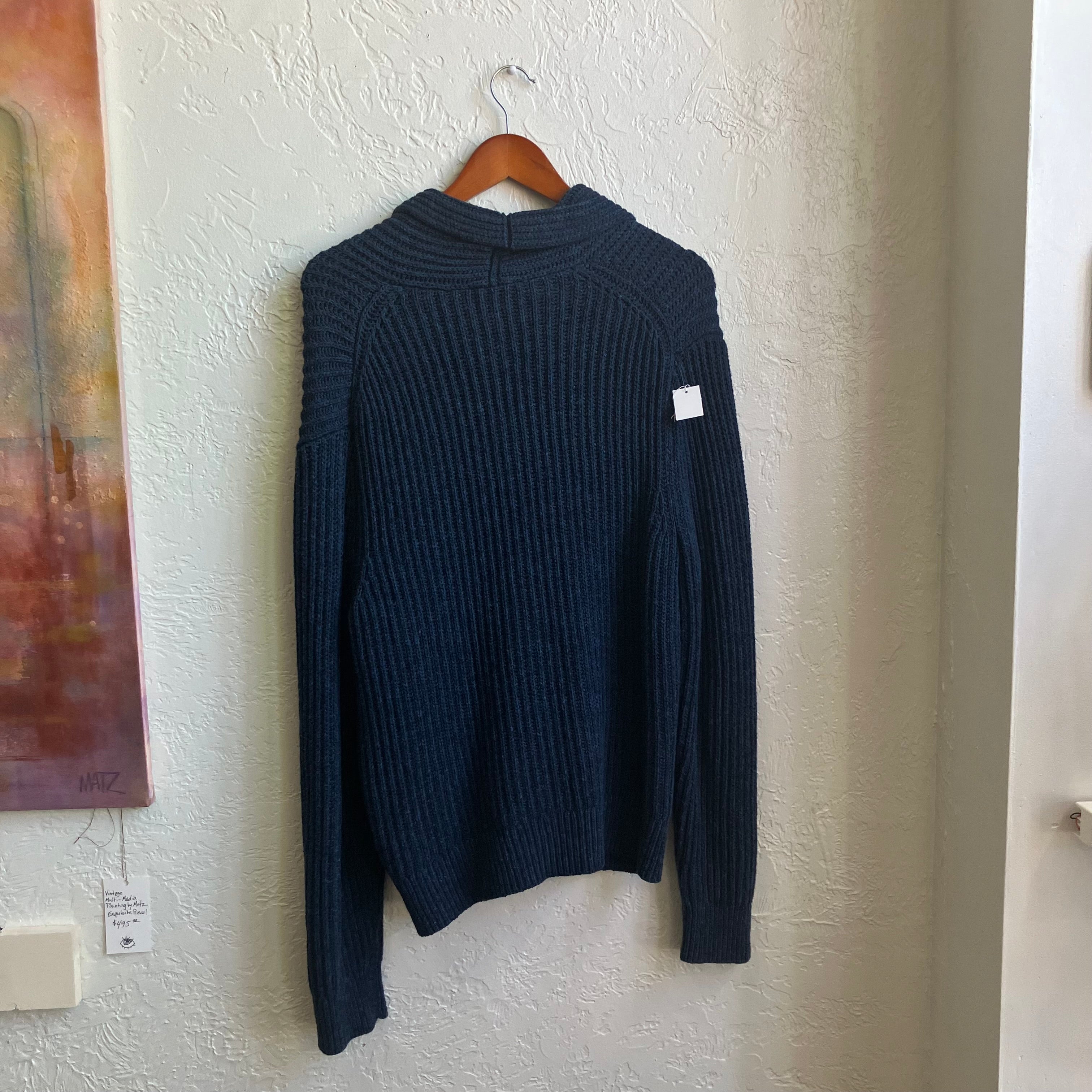 Blue Knitted Gap Cardigan | XL