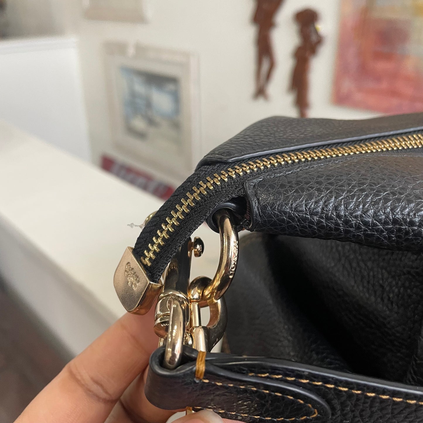 Coach Black Pennie Shoulder Bag