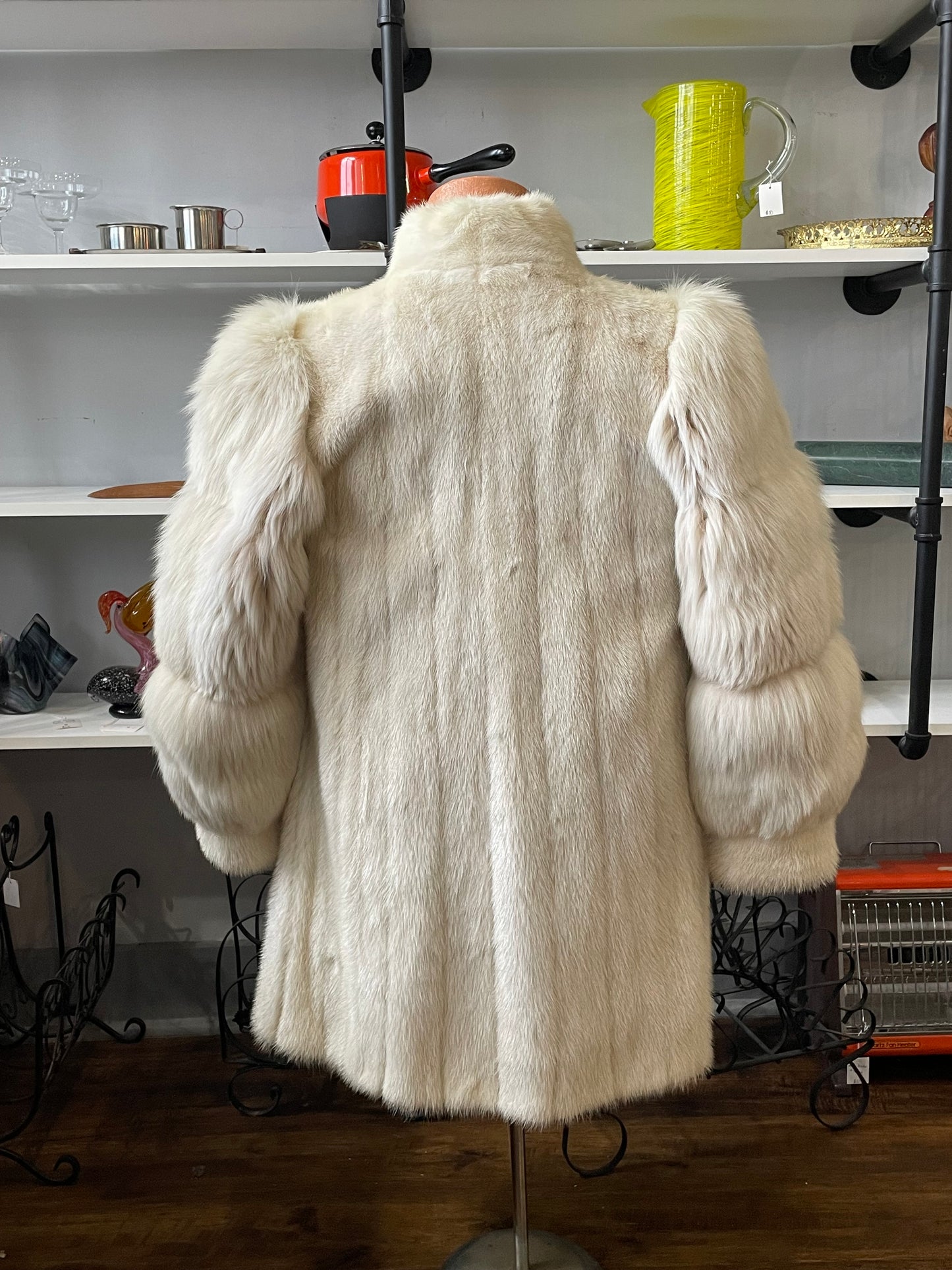 White Mink & Fox Coat | Small