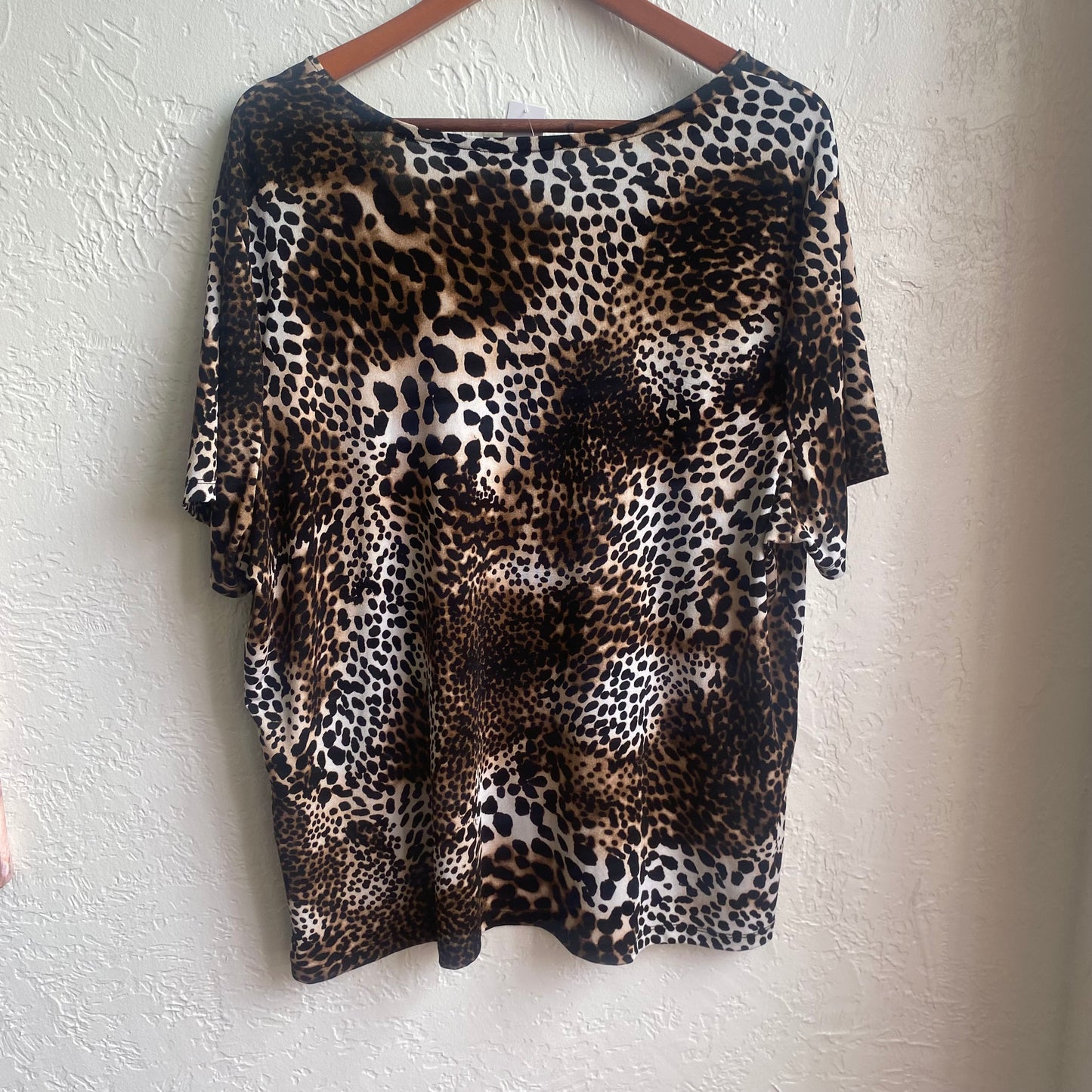 Y2K Cheetah Print Blouse| 1X