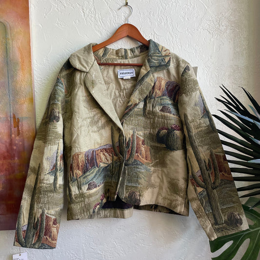Texas Desert Tapestry Jacket Vintage | XL
