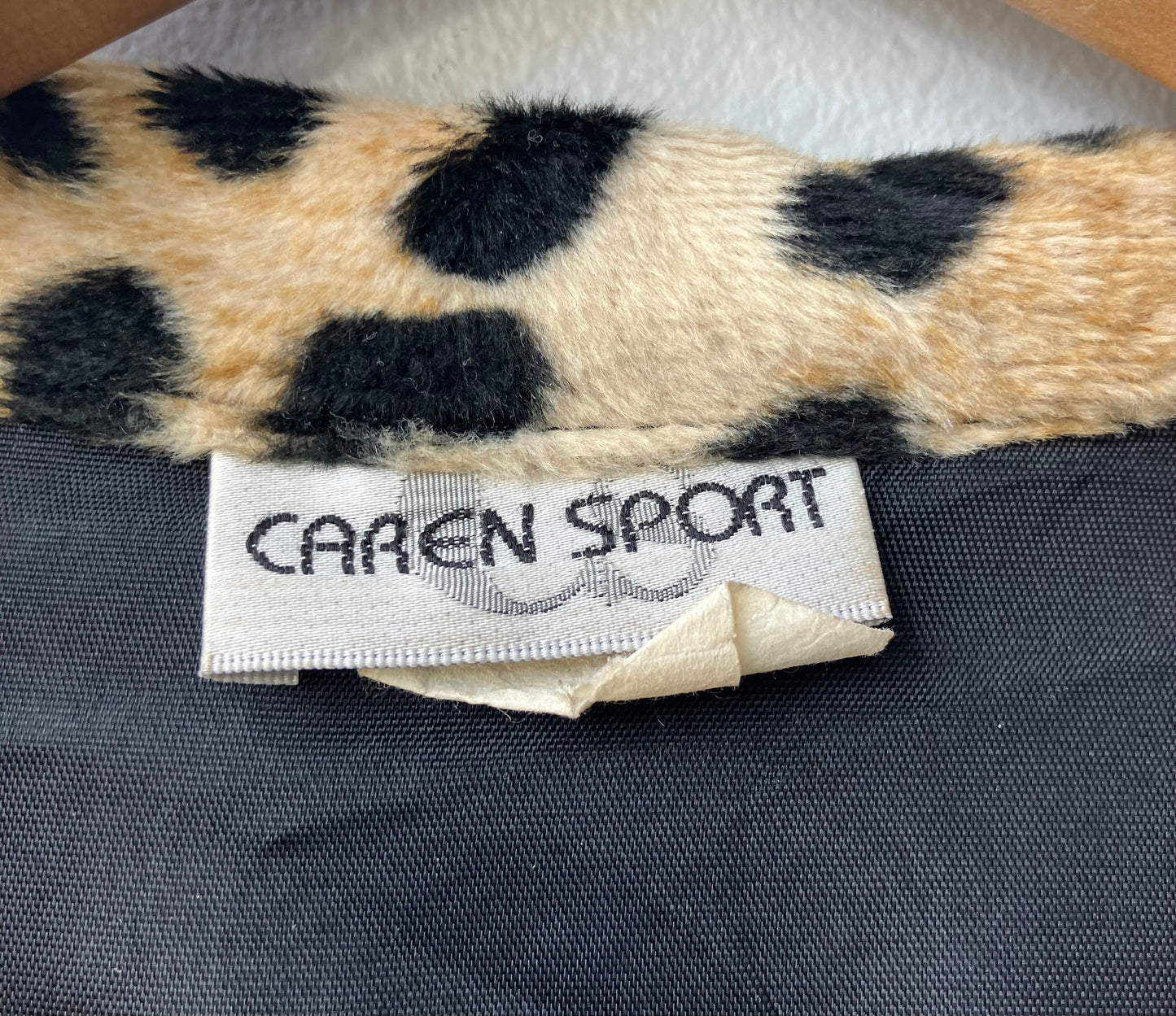 Vintage Caren Sport Cheetah Print Coat Large