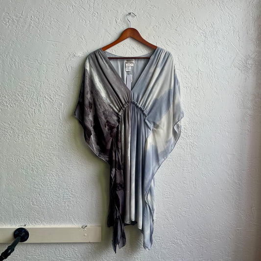 Grey Tie-Dye Kaftan Dress | XL