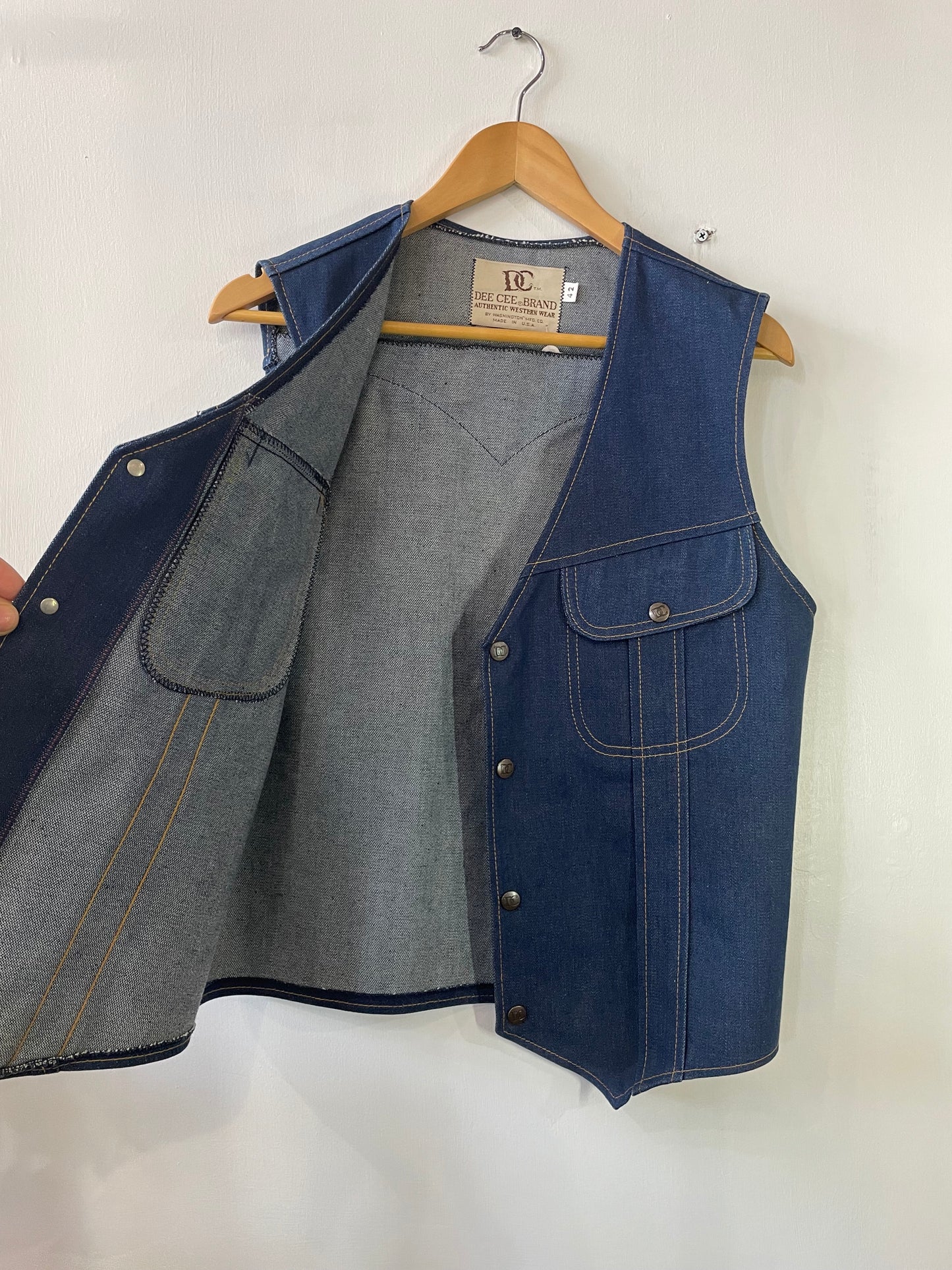 70s Western Denim Vest