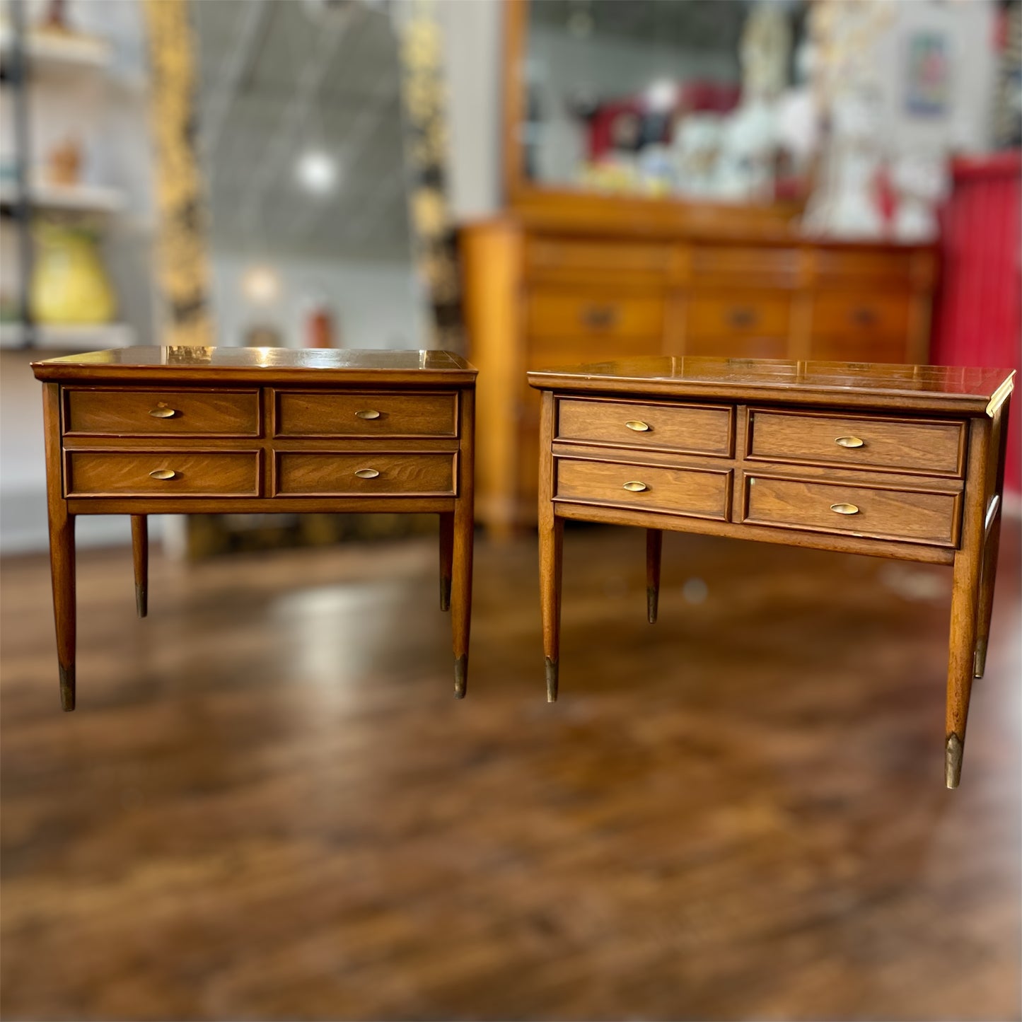 Mid-Century Modern End Tables Set of 2