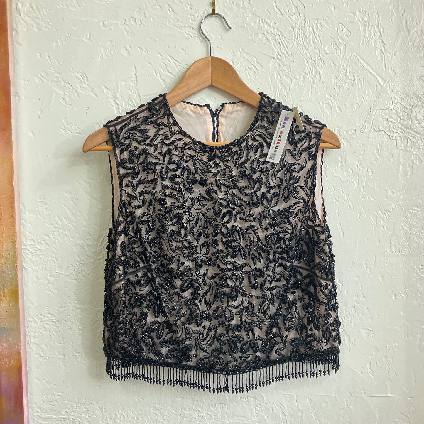 Vintage Beaded Top | Medium