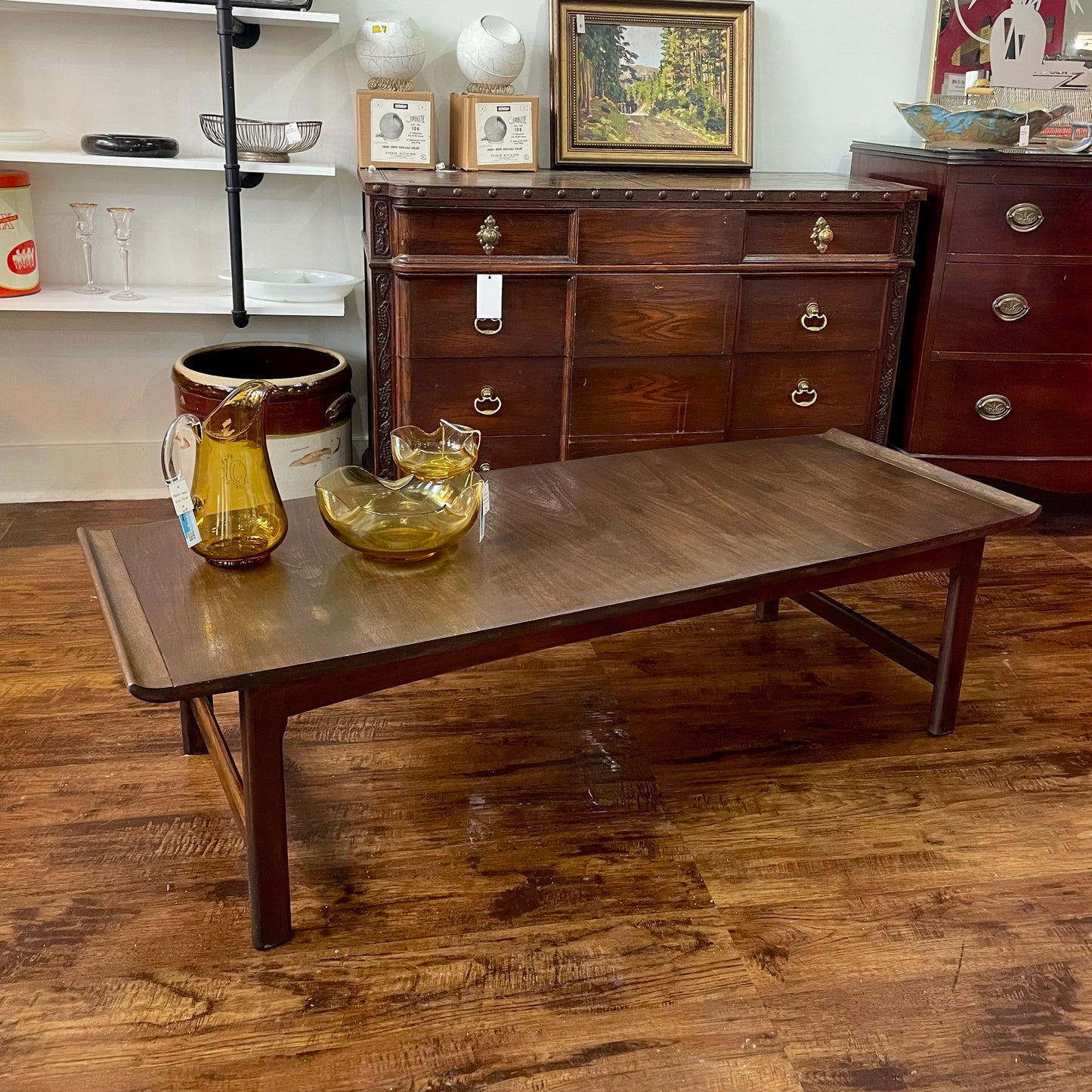 Lane Mid Century Surfboard Coffee Cocktail Table