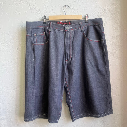 Blac Lacque Grey & Red stitching Jorts Shorts | 34