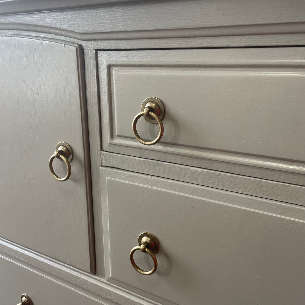 Early 20th Century 5 Drawer Sideboard in Modern Grey