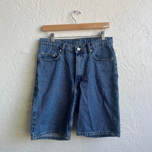 Full Blue Denim Jean Shorts | Size 32
