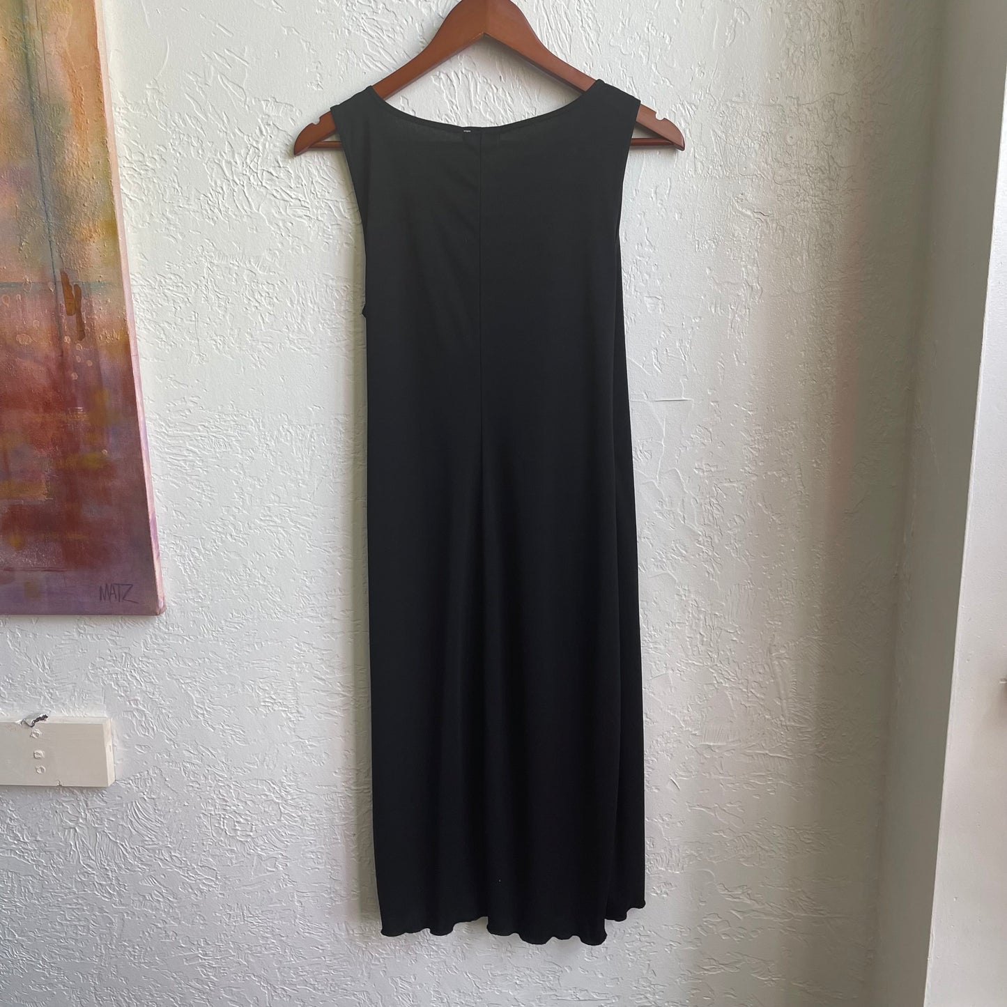 90’s Black Midi Cross Dress | Large