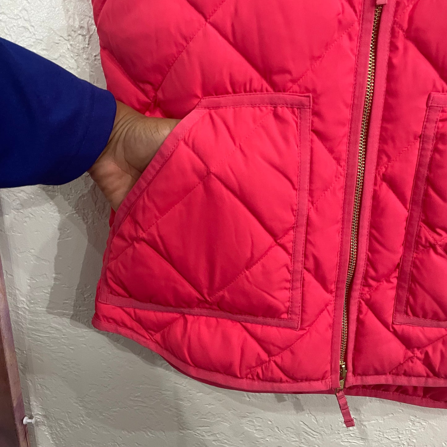 J. Crew Pink Puffer Vest | xsmall