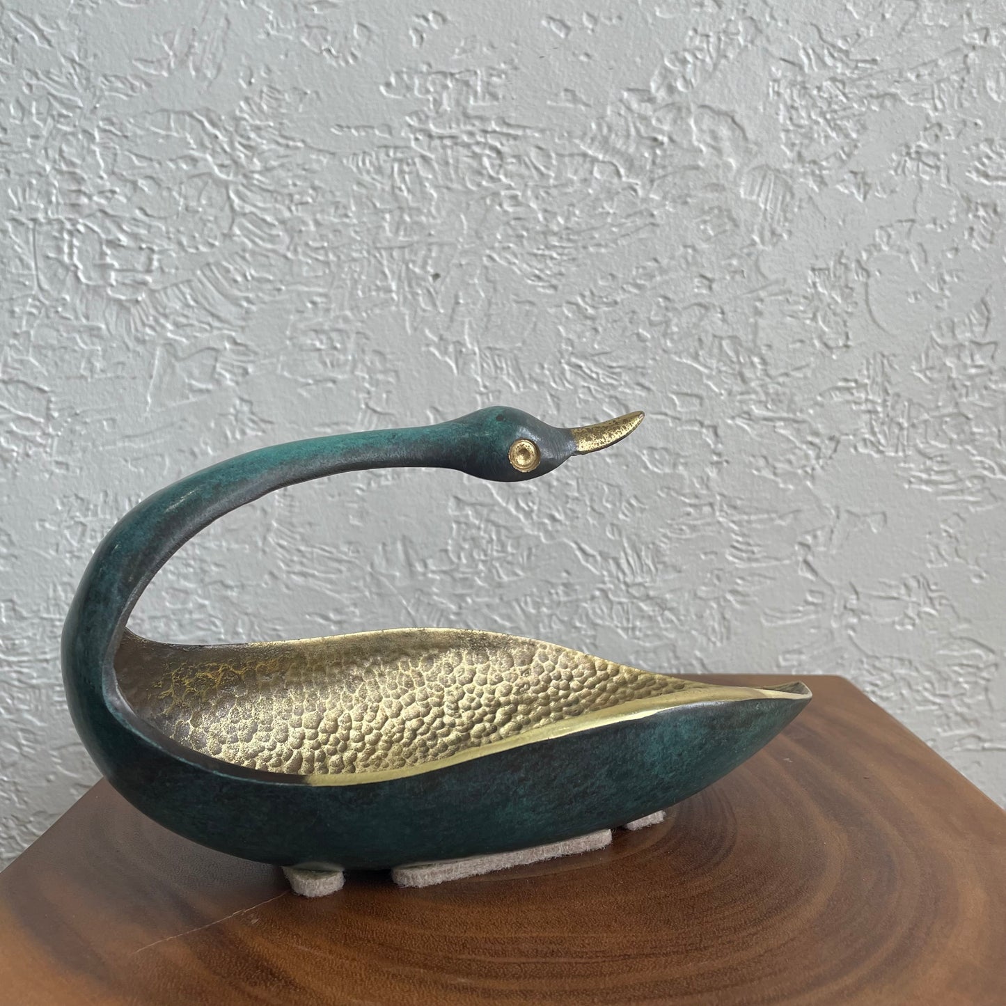 Pal-Bell Co Maurice Made in Israel Ascalon Brass Duck Trinket Dish