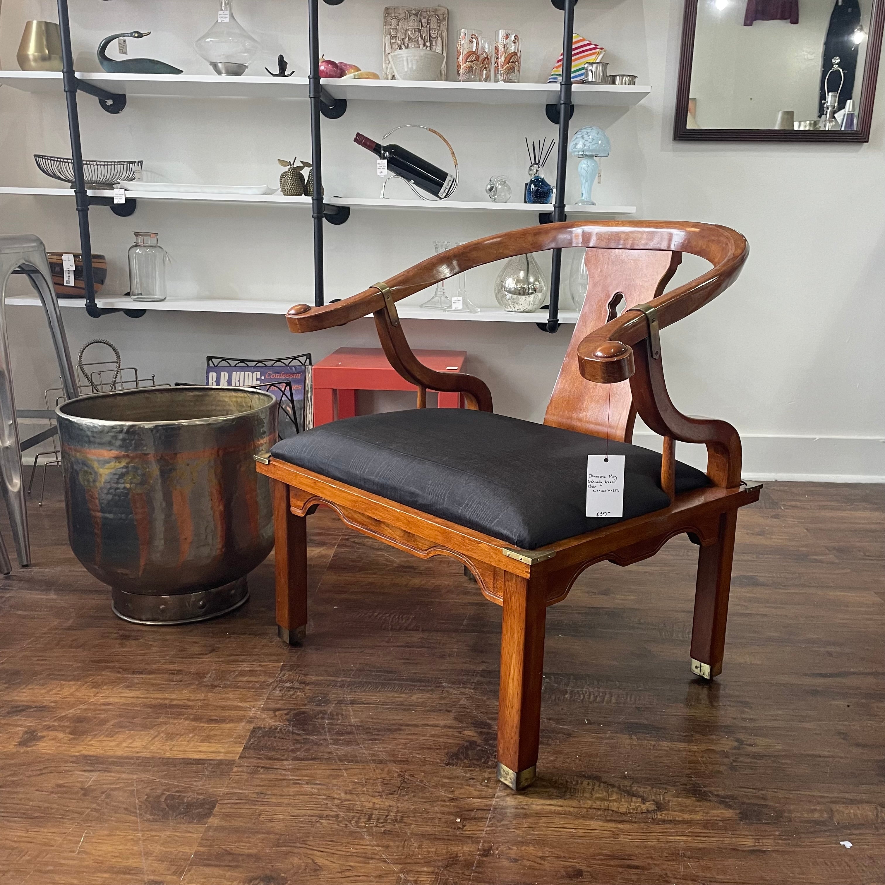 Chinoiserie Ming Schnadig  Accent Arm Chair Late 20th Century