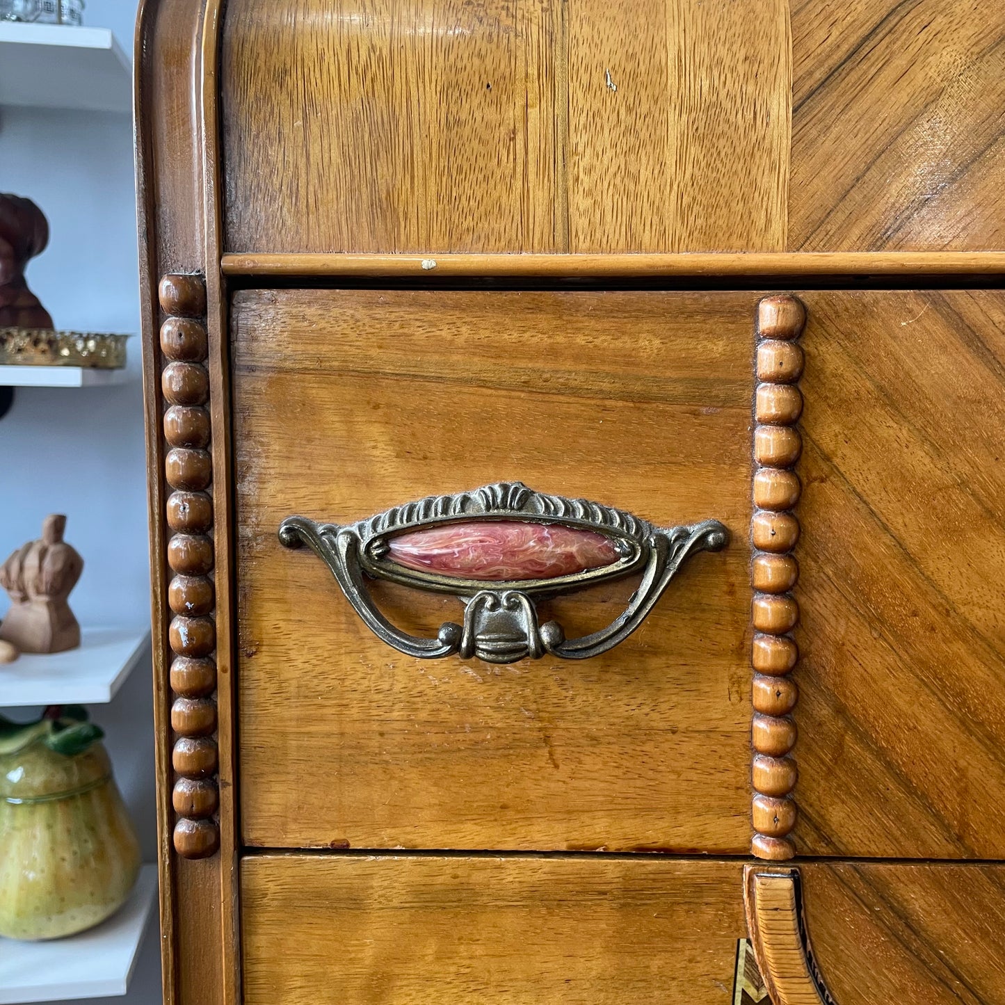 Art Deco Waterfall Dresser 1930’s on Wheels