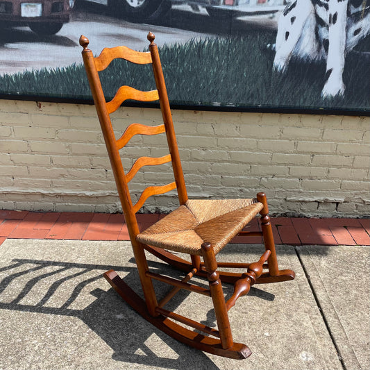 Antique Ladder Back Rocking Chair