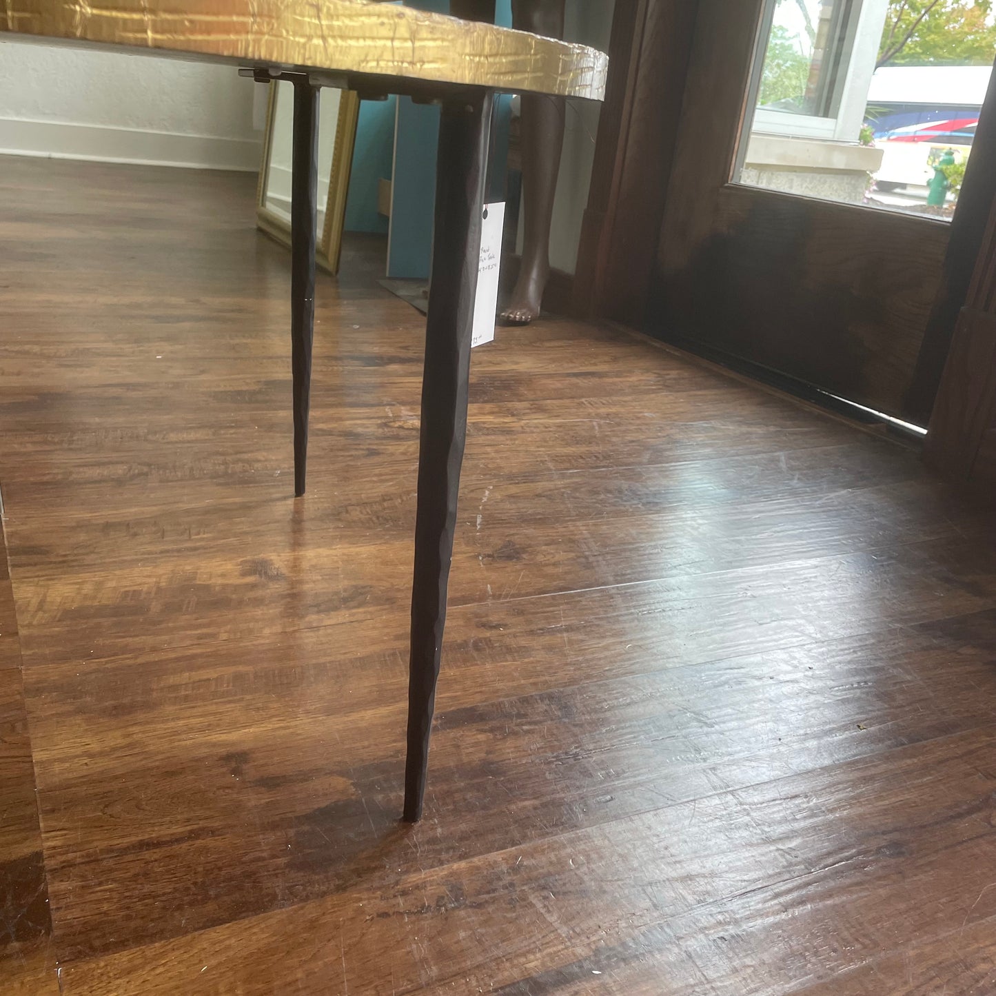 Judmont Round Cocktail Table w/ Embossed Top