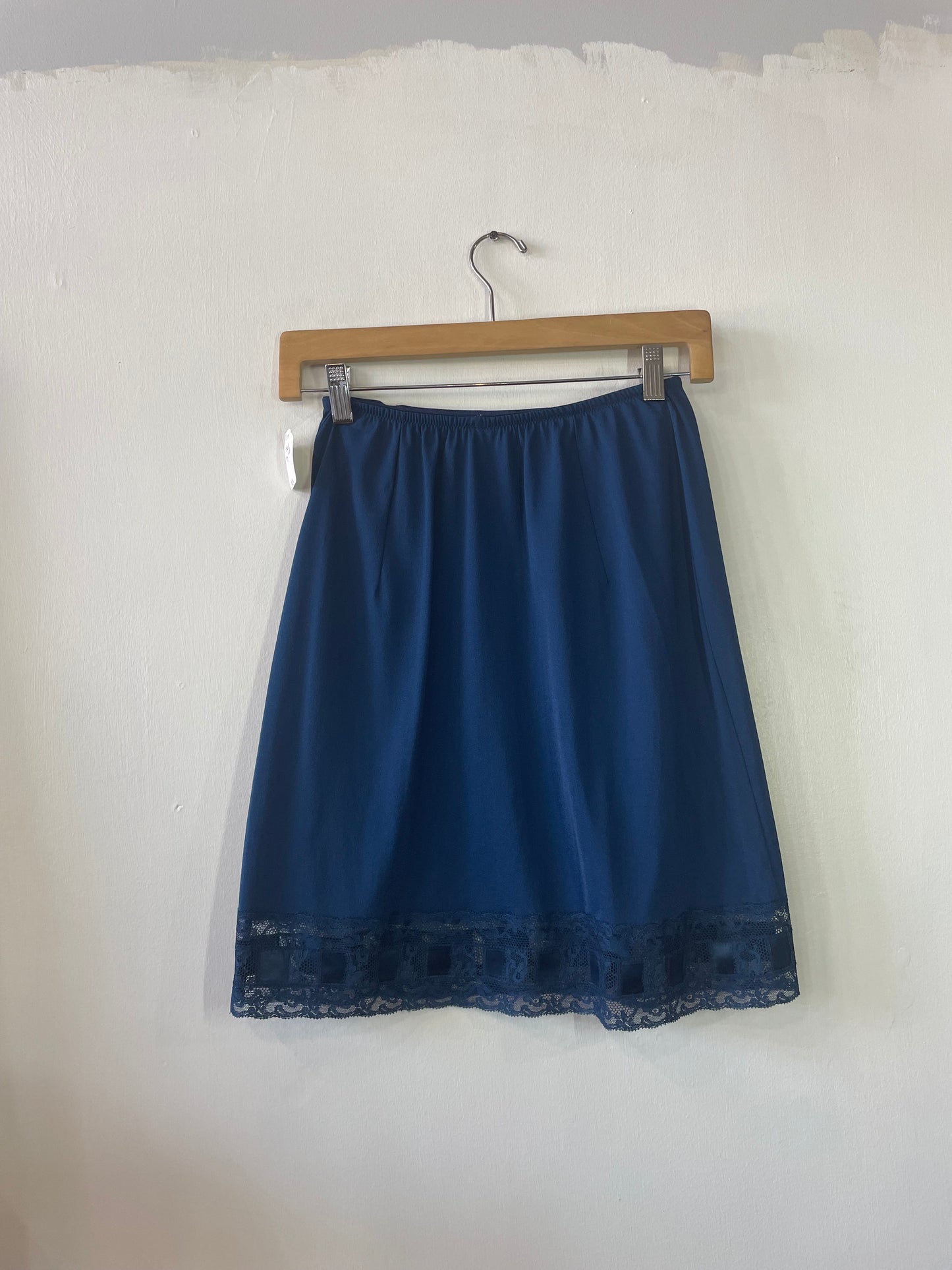 60s Vanity Fair Midnight Blue Slip Skirt