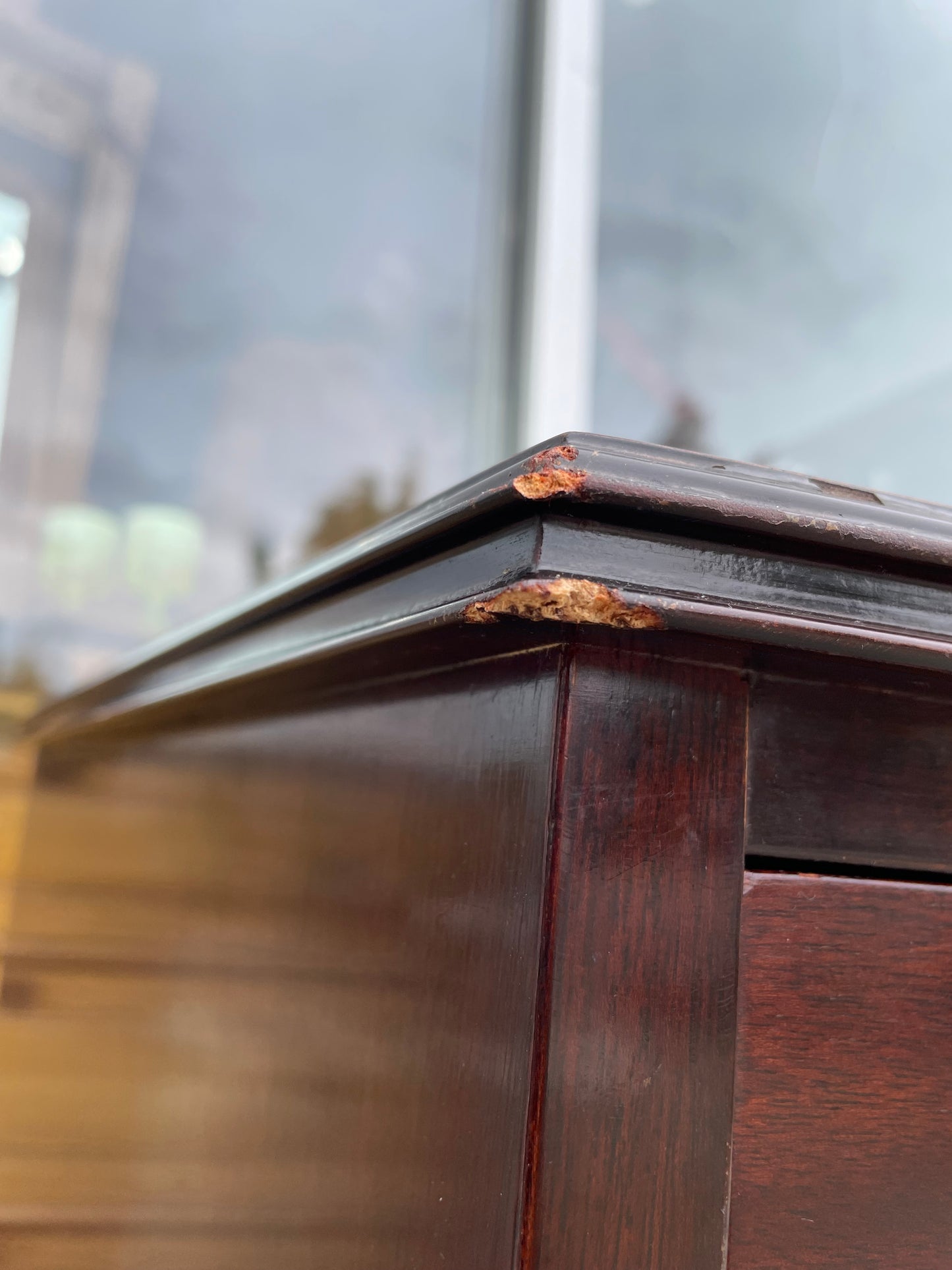 Early 20th Century Mahogany Highboy Dresser by Johnson Grand Rapids