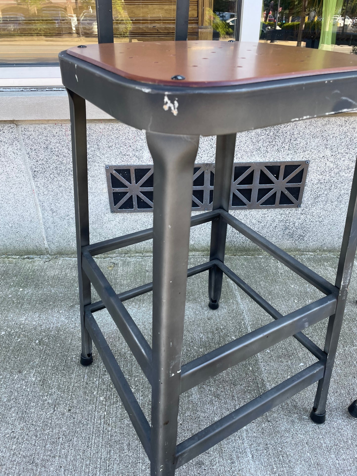 Industrial Bar Stools Set of 2