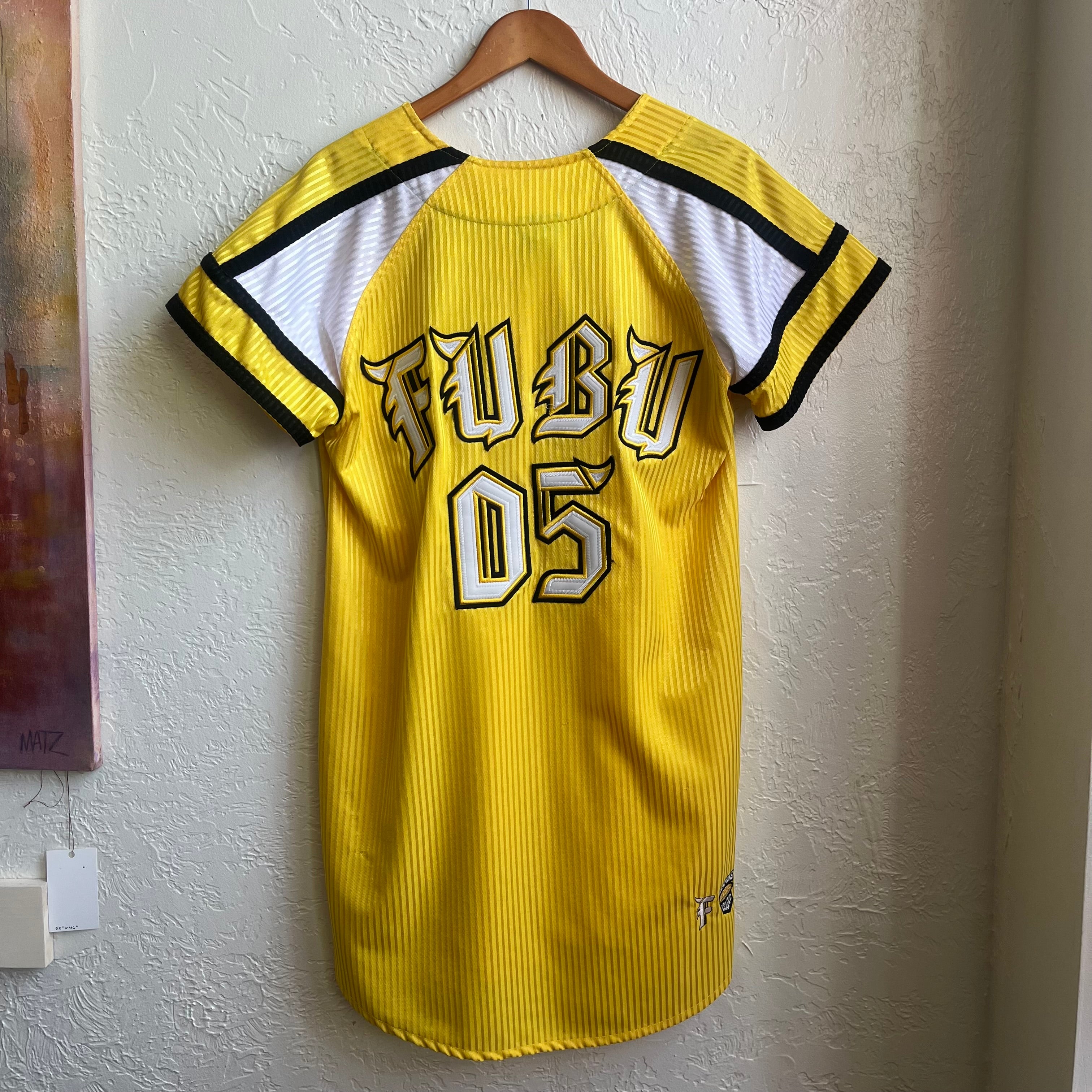 Yellow Fubu Baseball Jersey | XL